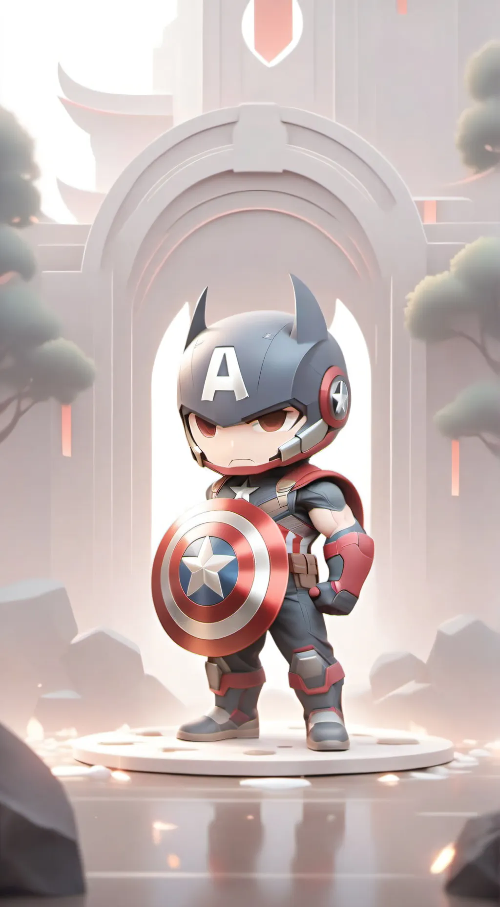 ai character: Avenger recruiting background
