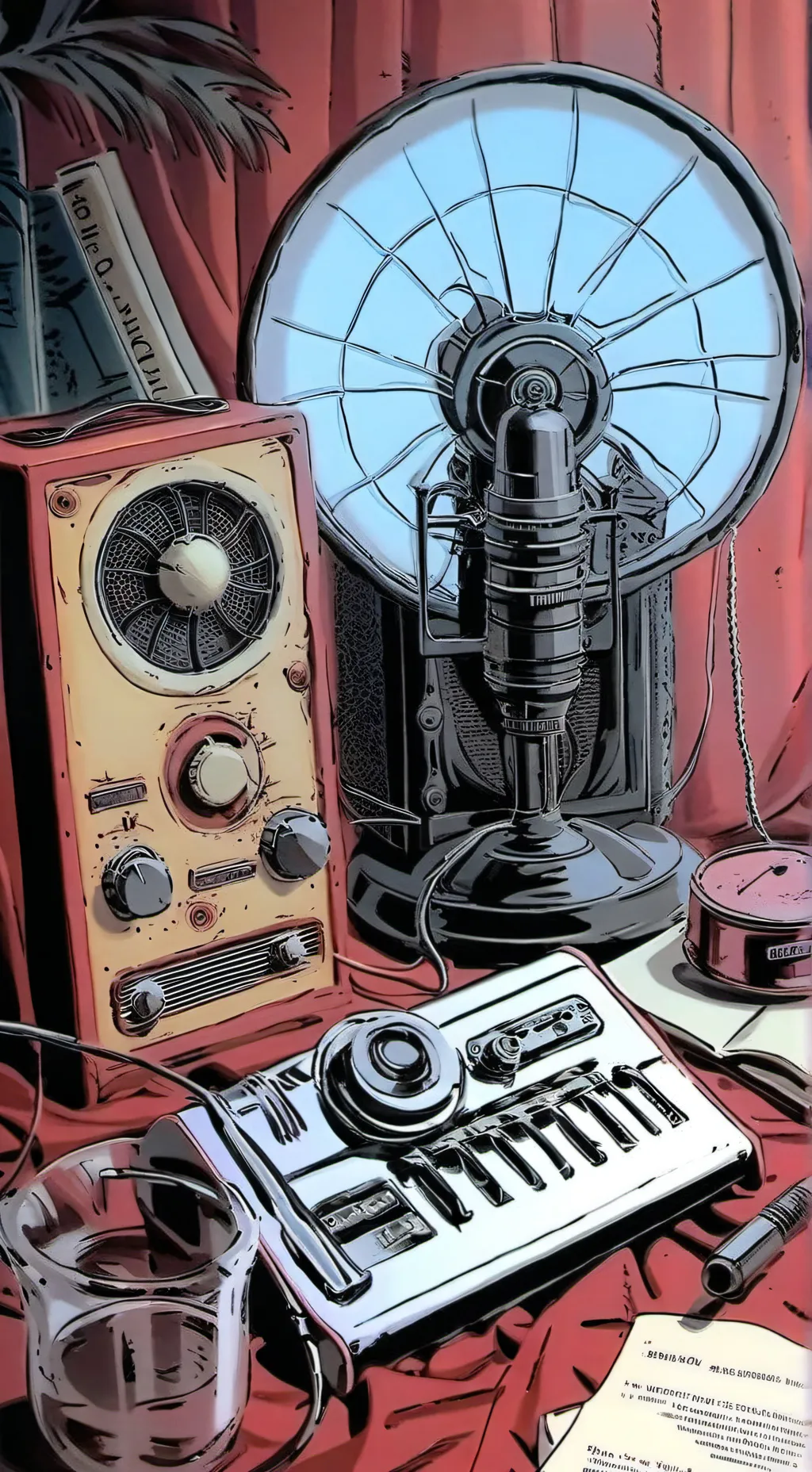 ai character: radio background