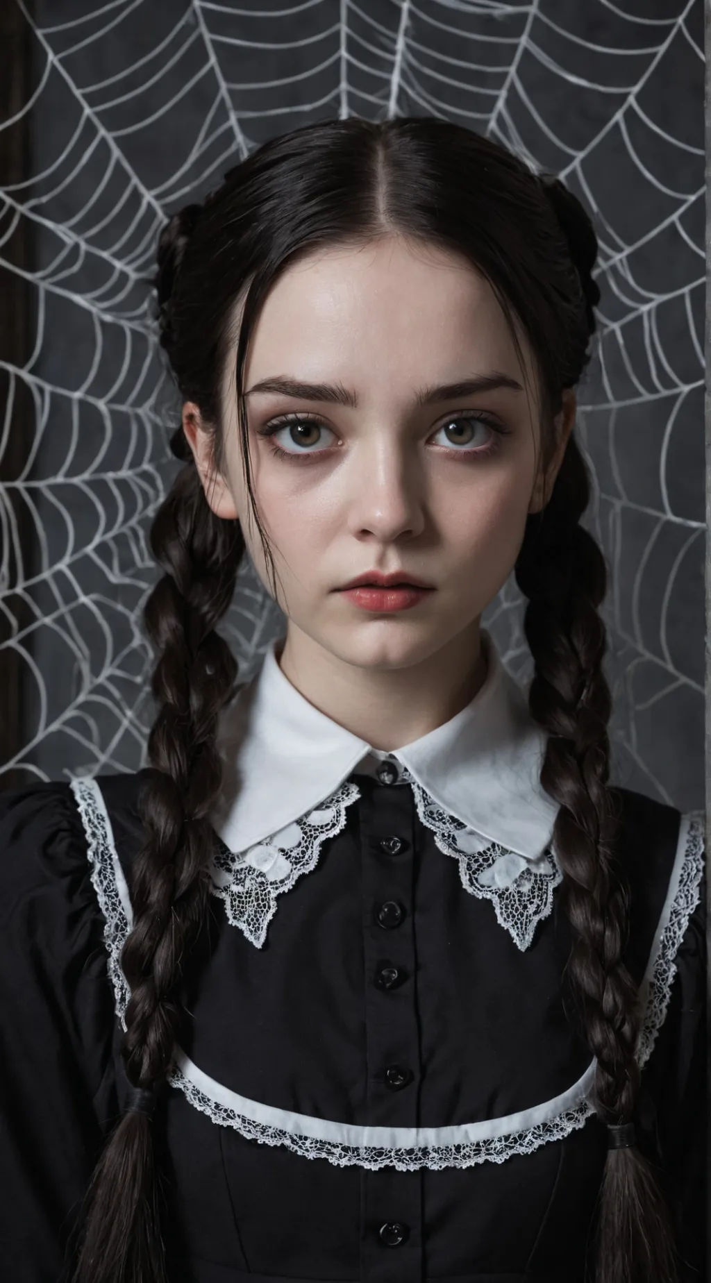 ai character: Wednesday Addams background