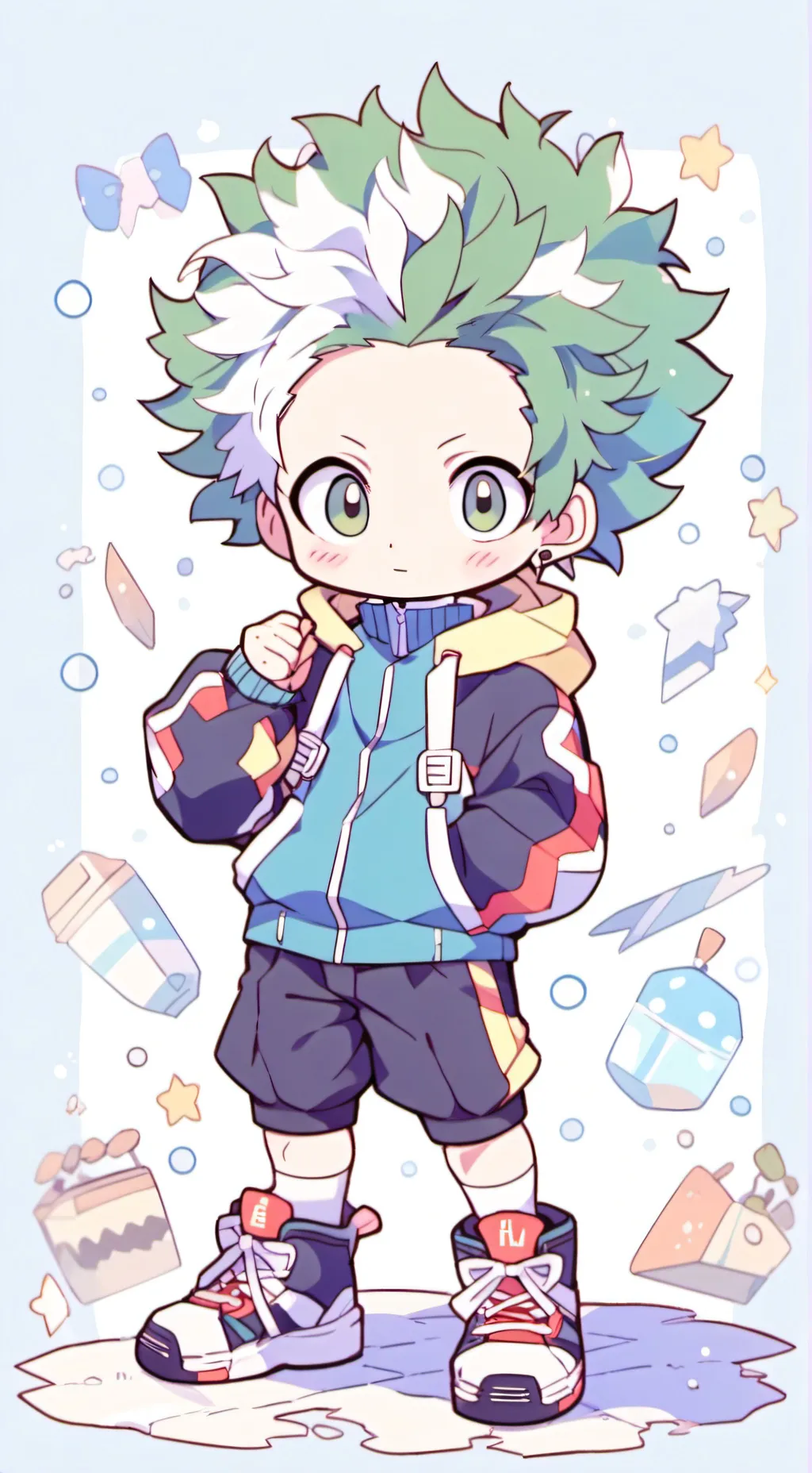 ai character: Mha dorms background