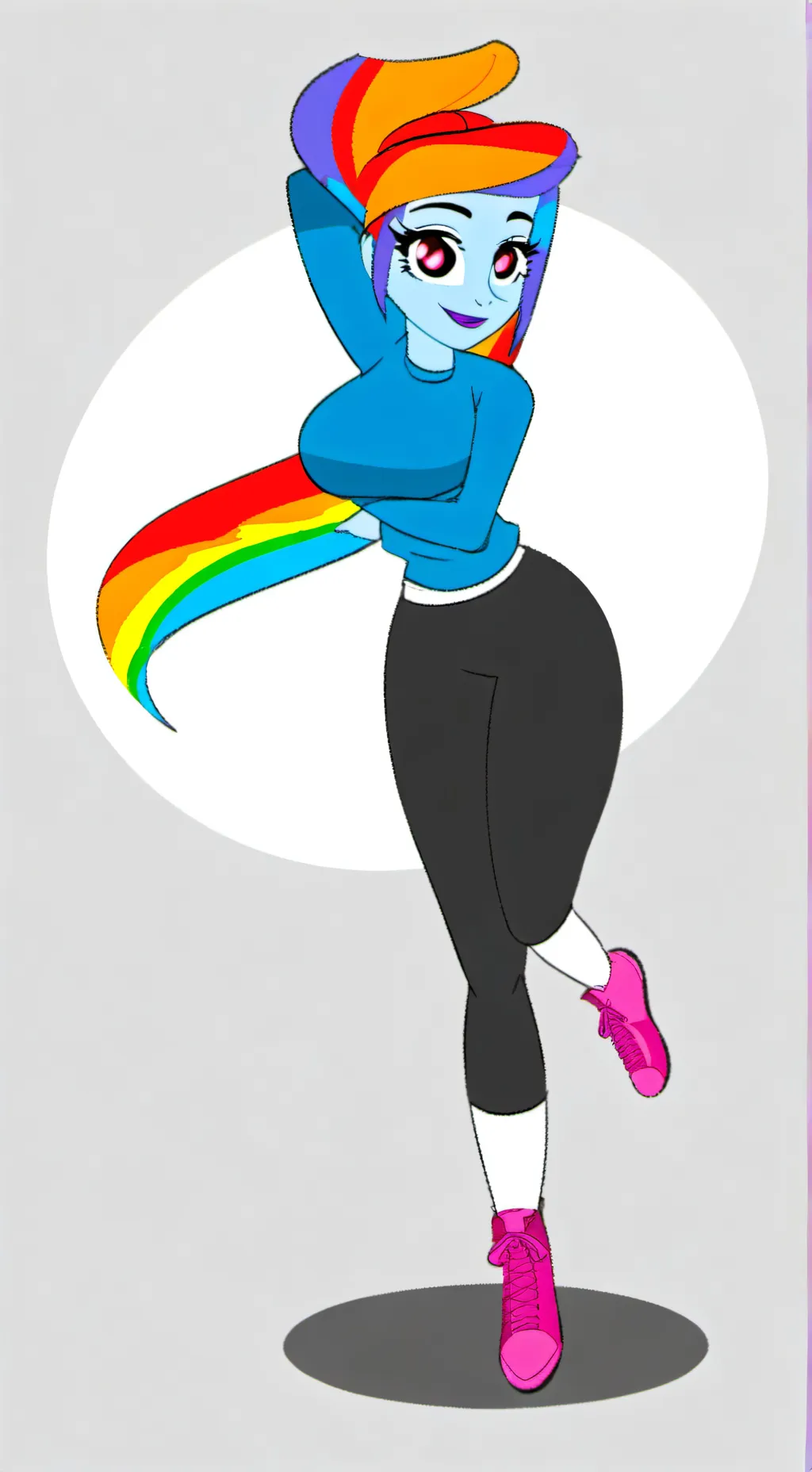 ai character: Rainbow Dash background