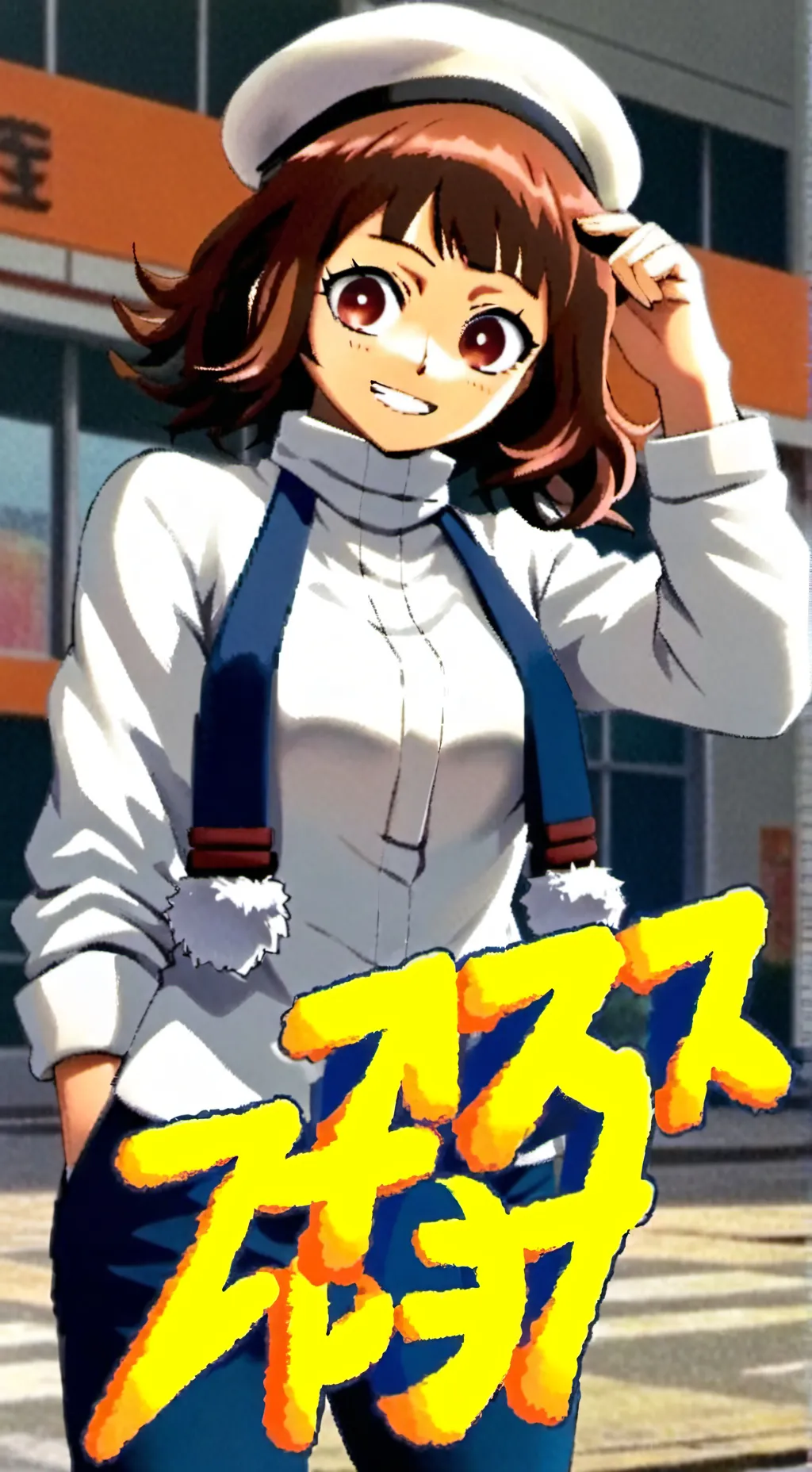 ai character: Uraraka Ochaco  background