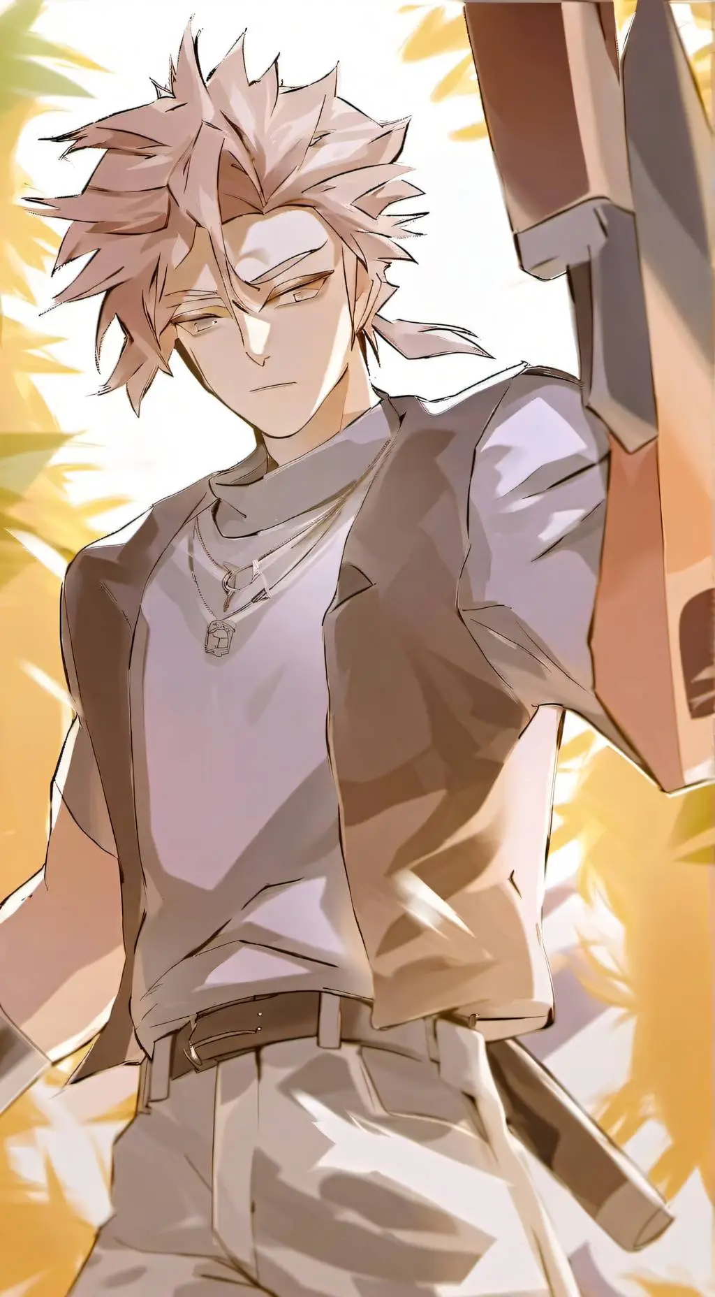 ai character: Adam and hell background