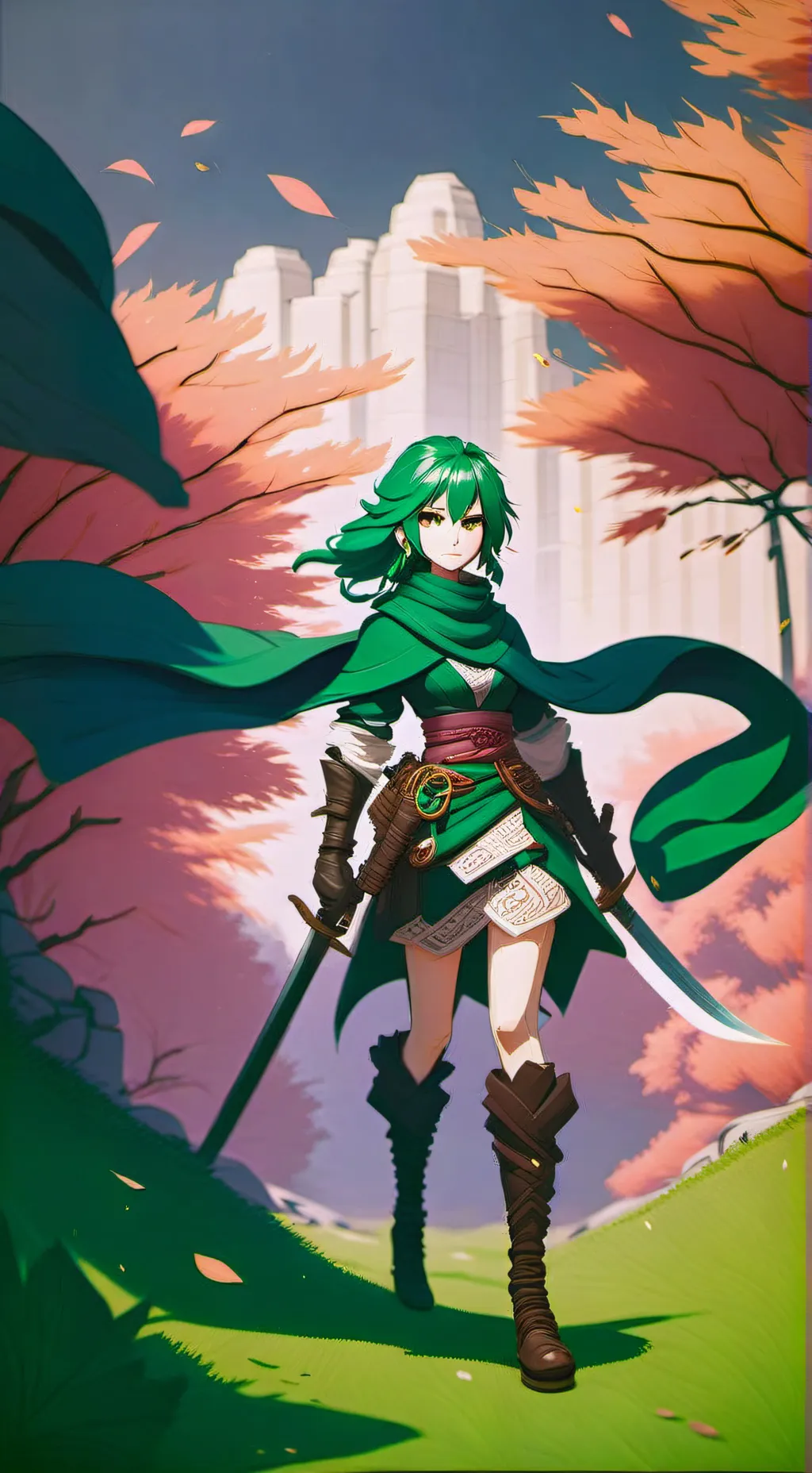 ai character: Green Assassin  background