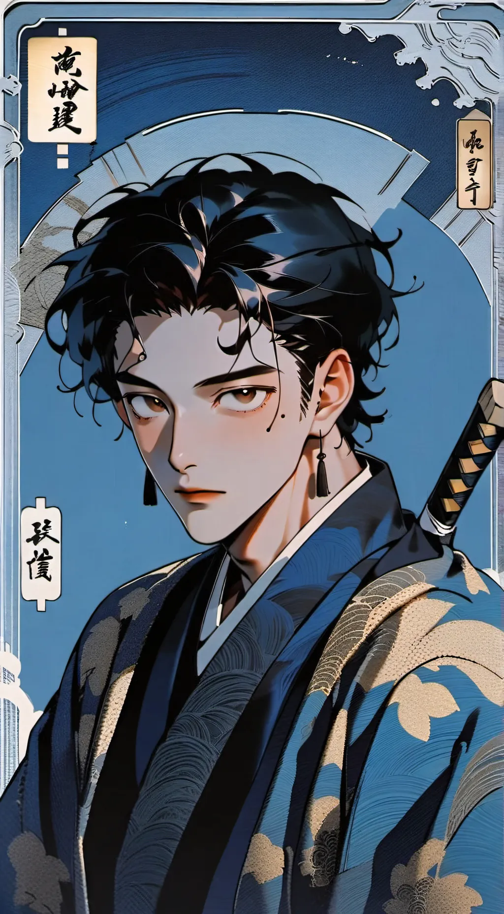 ai character: tanjiro background