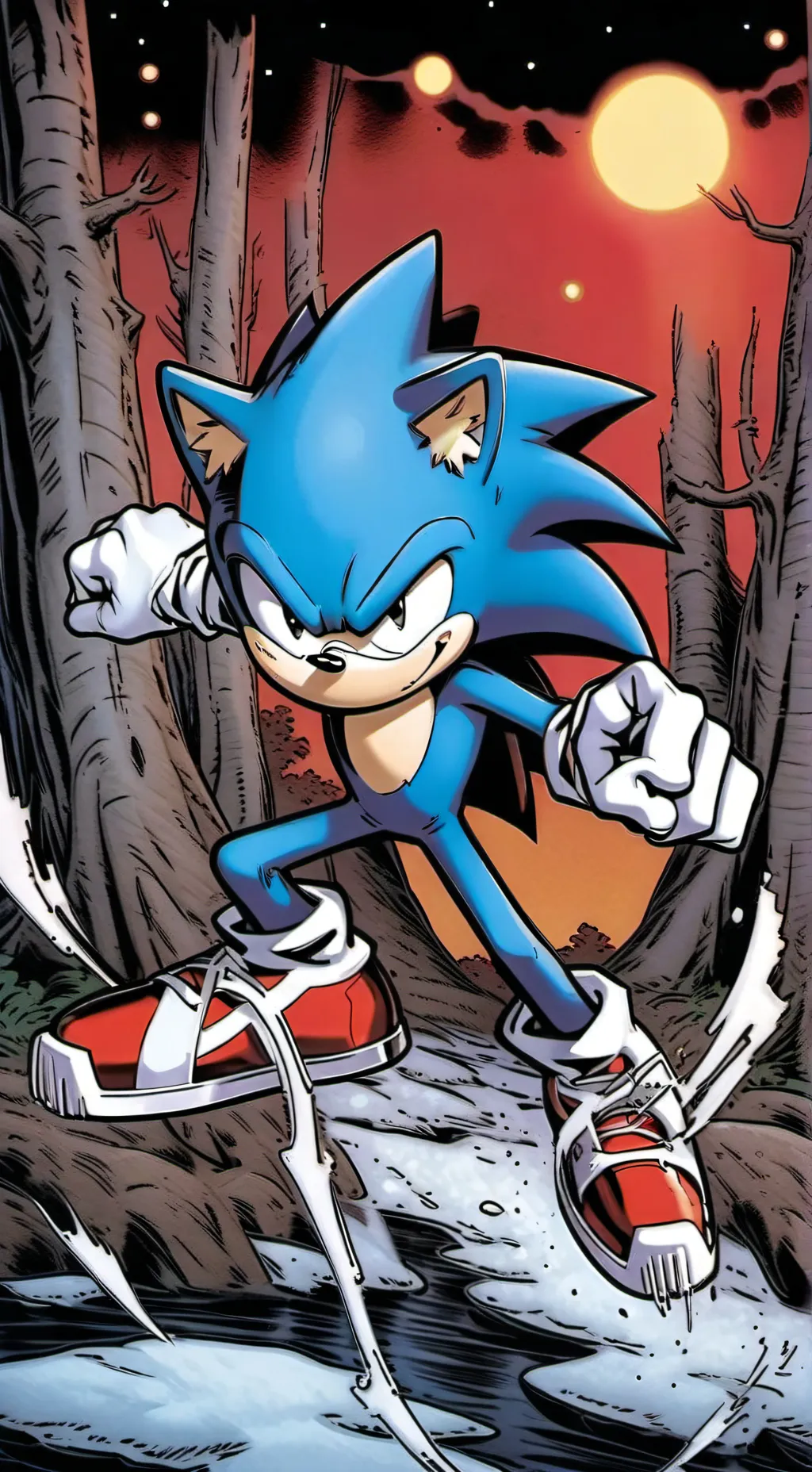 ai character: clasic sonic background