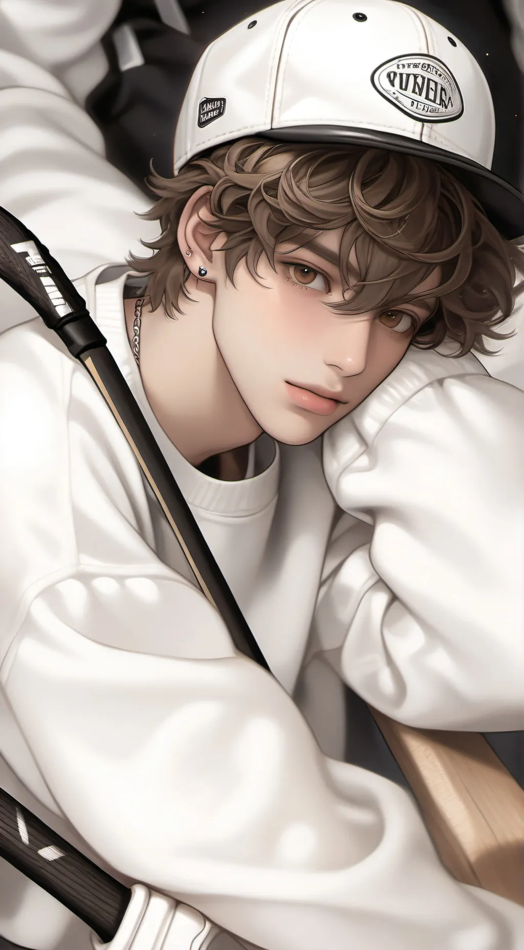 ai character: Logan 😧🤍 background