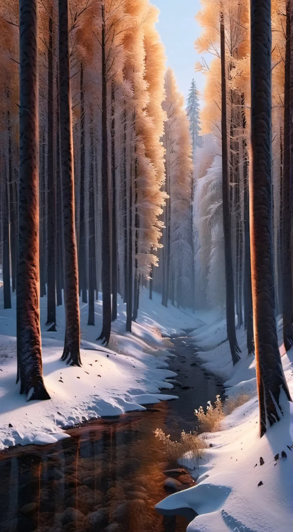 ai character: Snowy Forest (Fpe) background