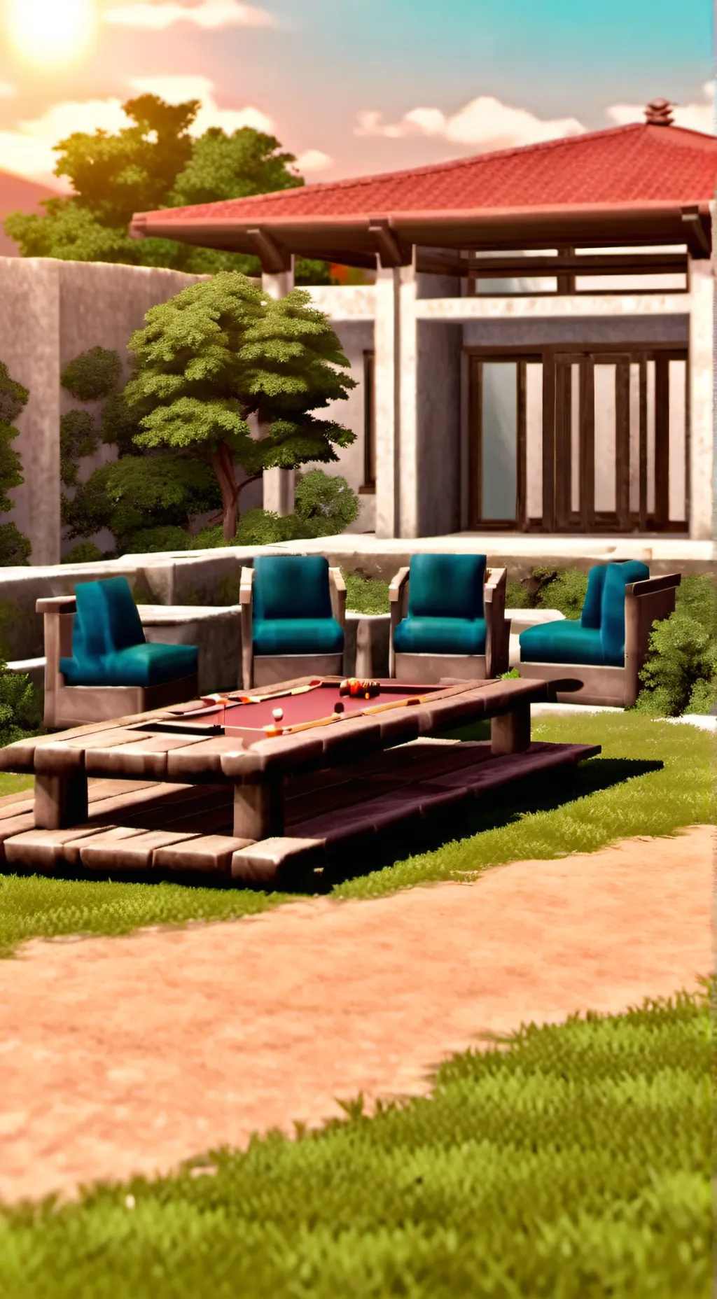 ai character: DW sleepover background