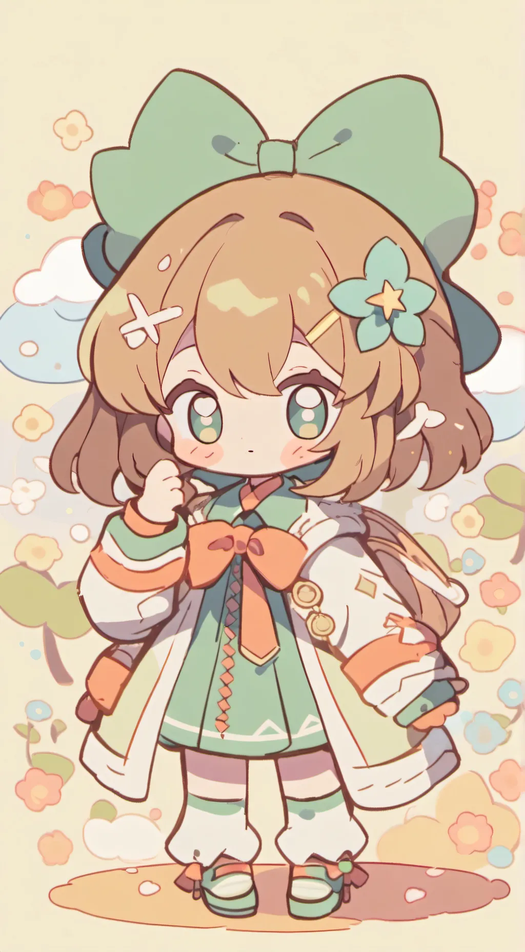 ai character: Kny zombie attack background