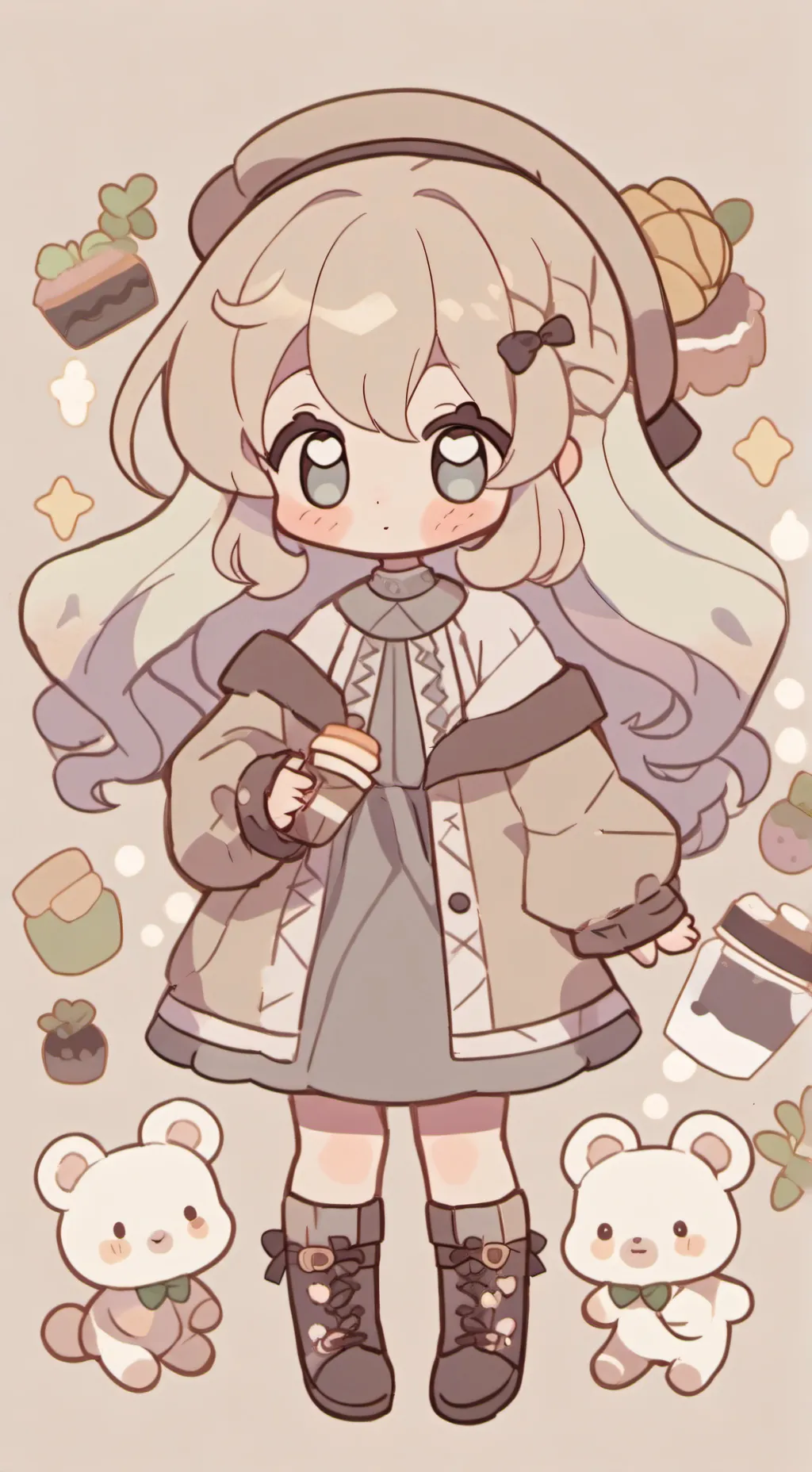 ai character: Emily x krysten  background