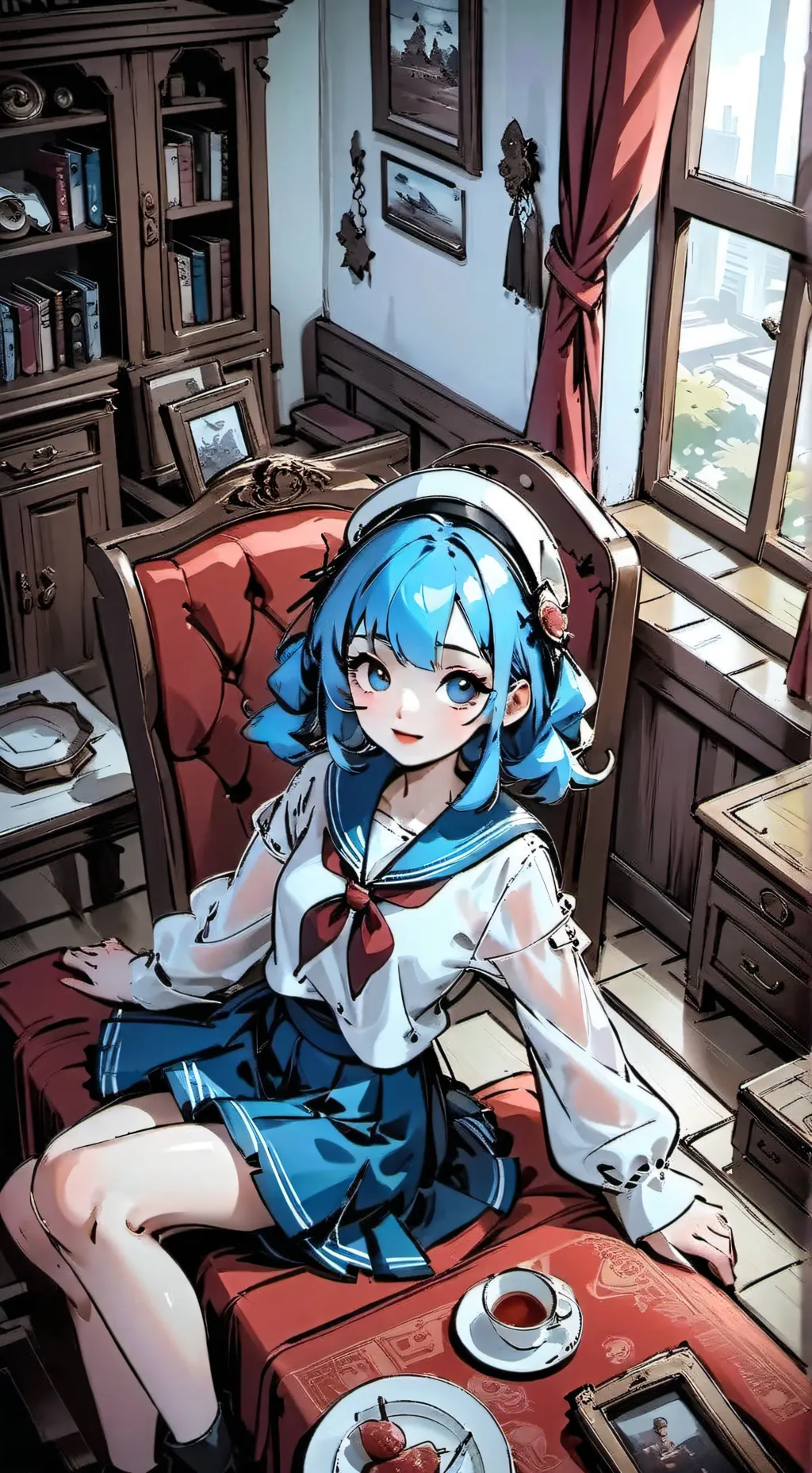 ai character: Rose background