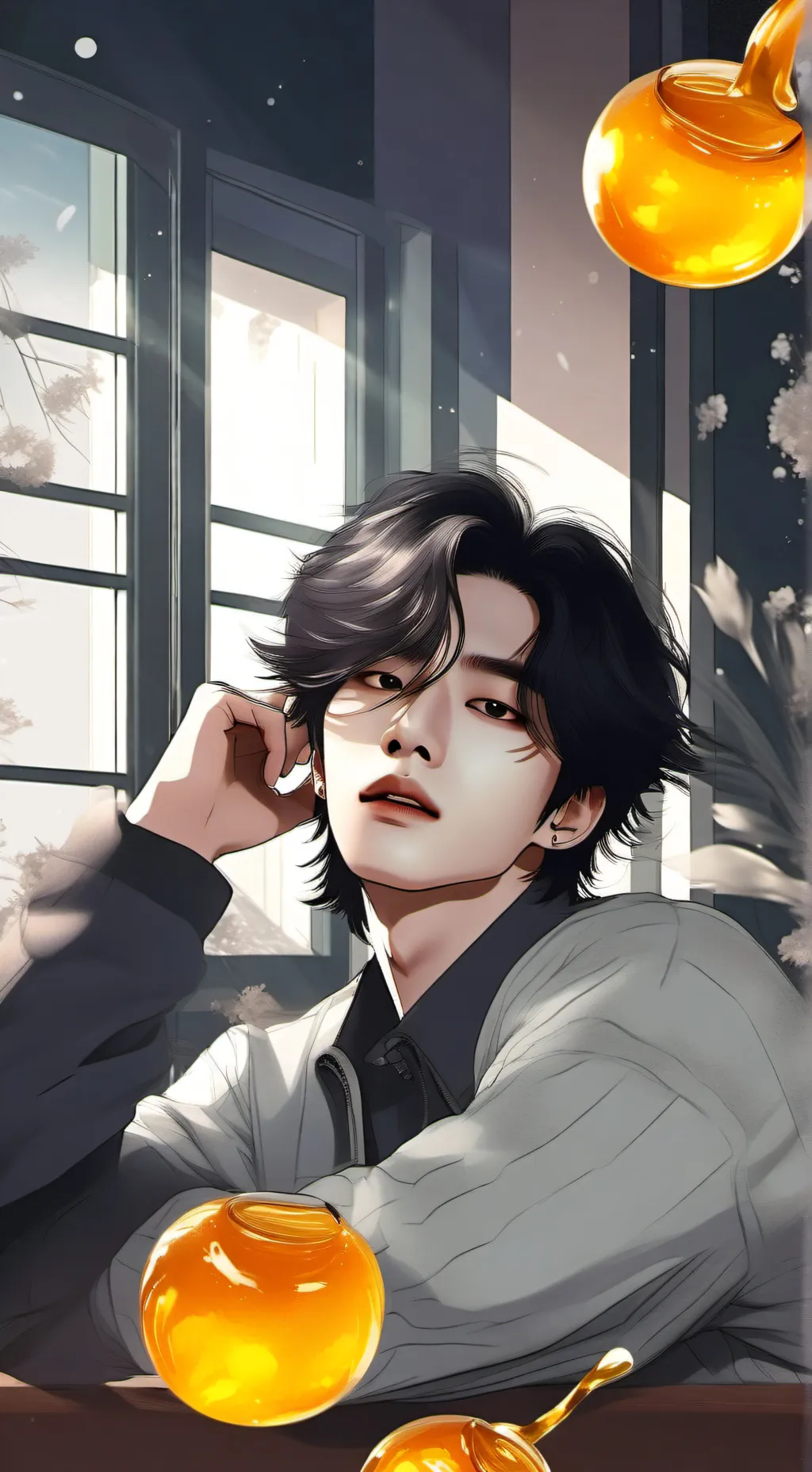 ai character: Hyunjin♡♡♡♡ background