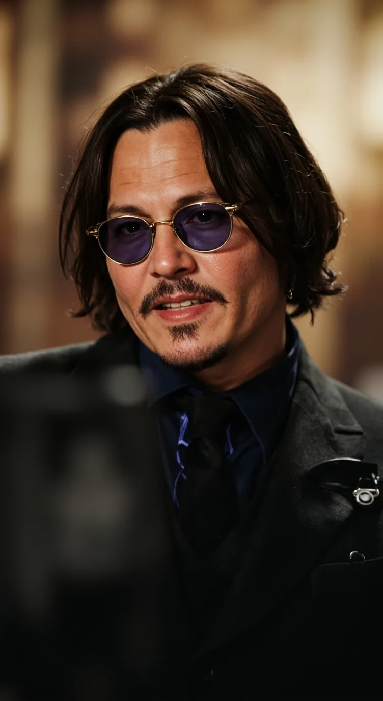 ai character: Johnny Depp  background