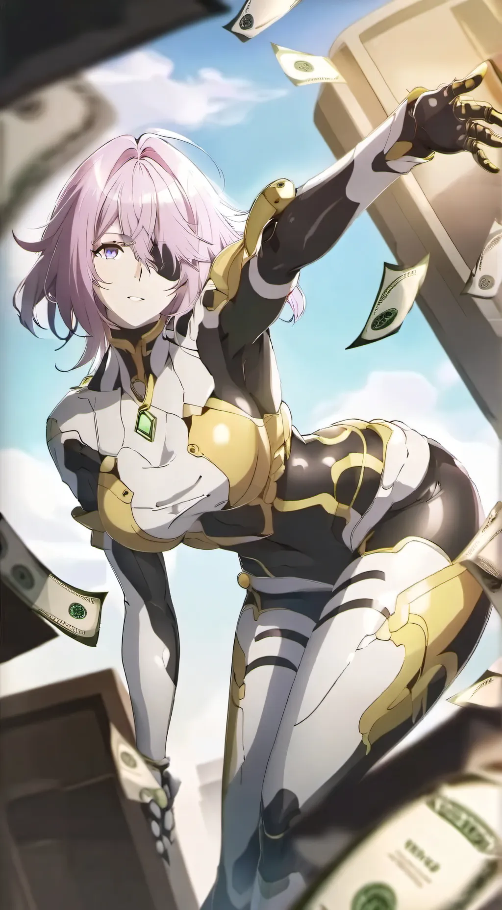 ai character: Chroma background