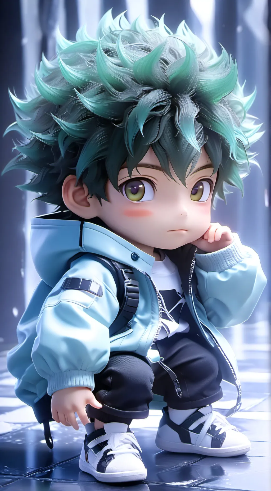 ai character: Baby deku background