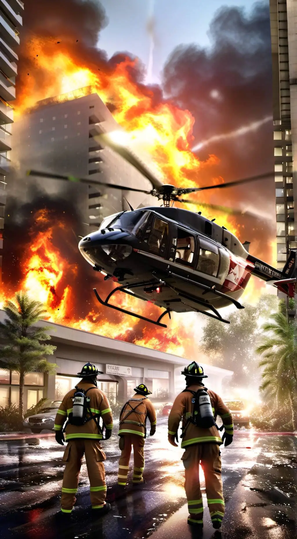 ai character: LA Wildfire background