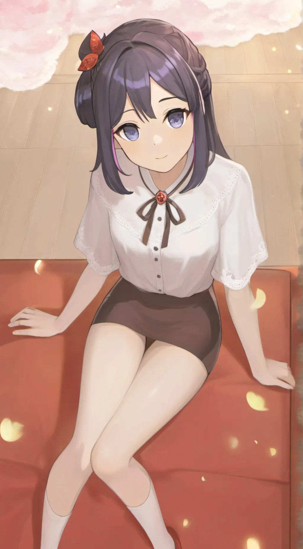 ai character: miki/bi🏳️‍🌈 background