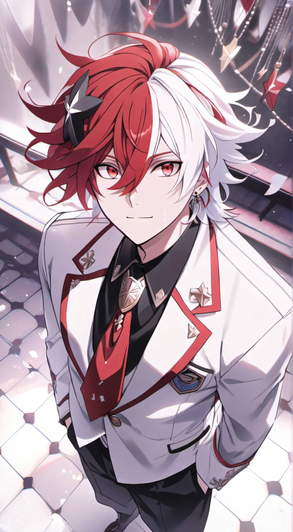 ai character: Shoto Todoroki background