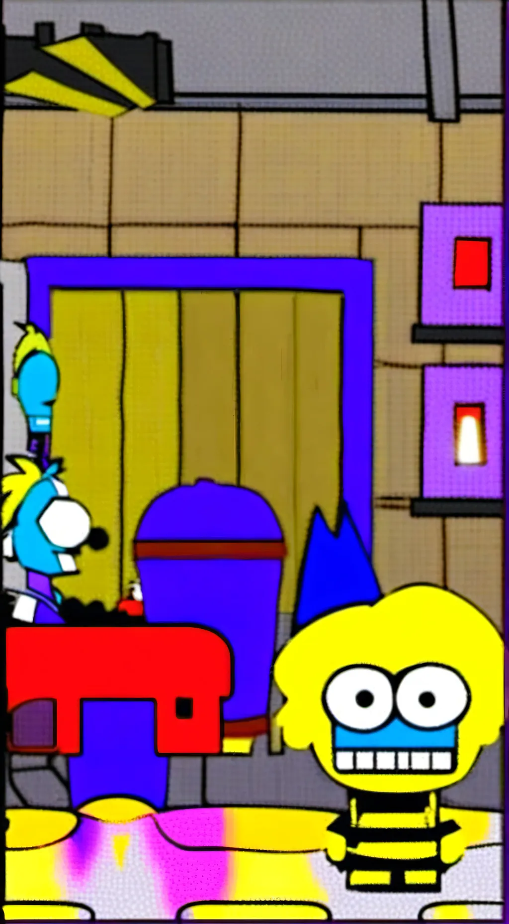 ai character: sprunki backrooms! background