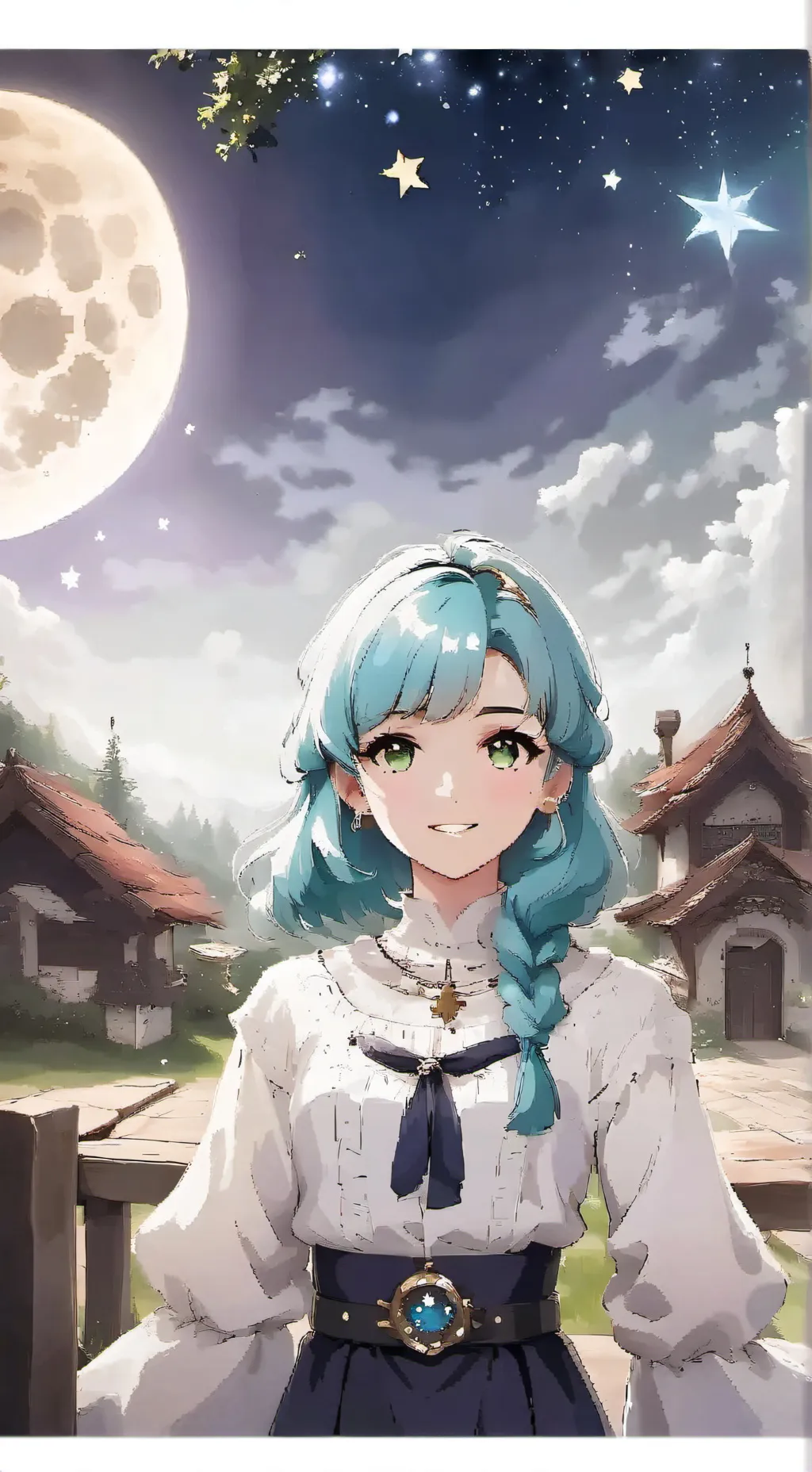 ai character: Luna background