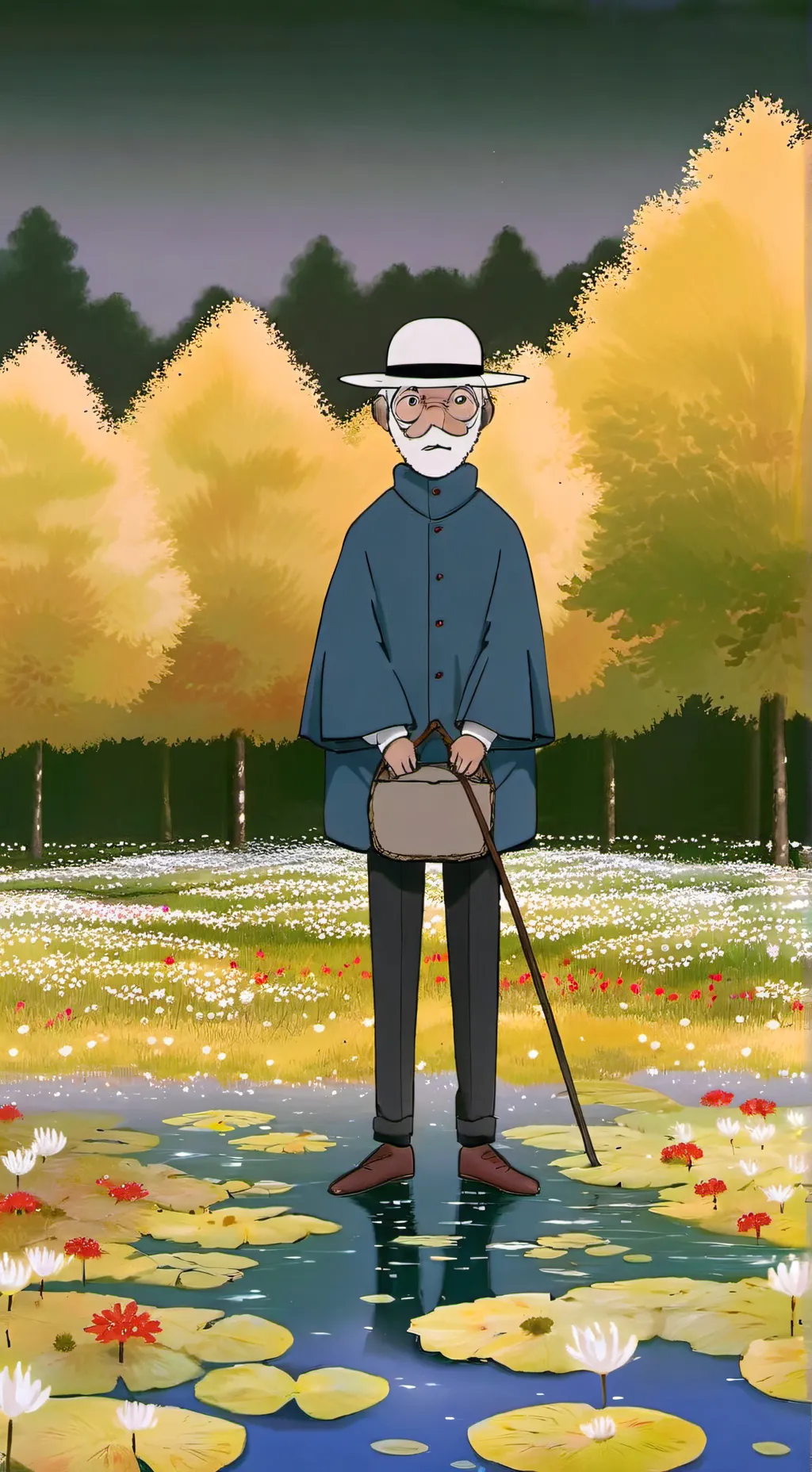 ai character: arrow the clock background