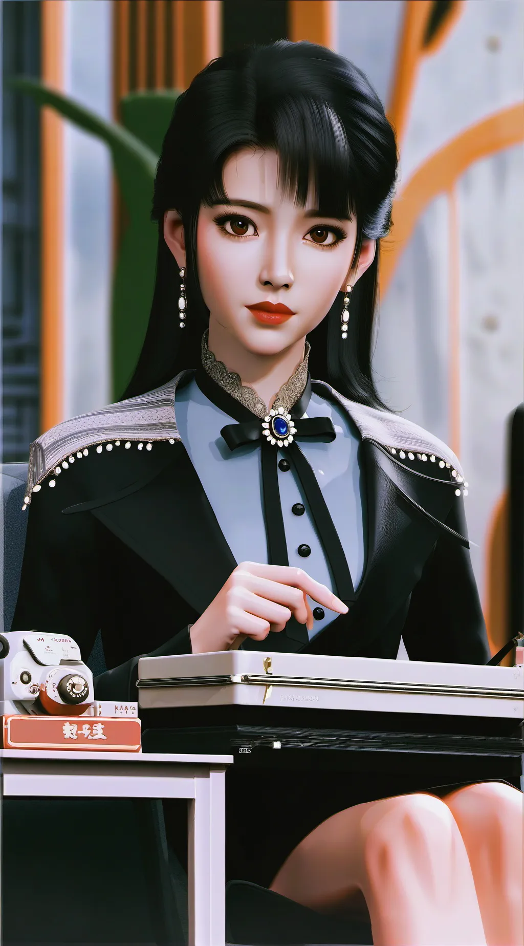 ai character: fhkasdfty background