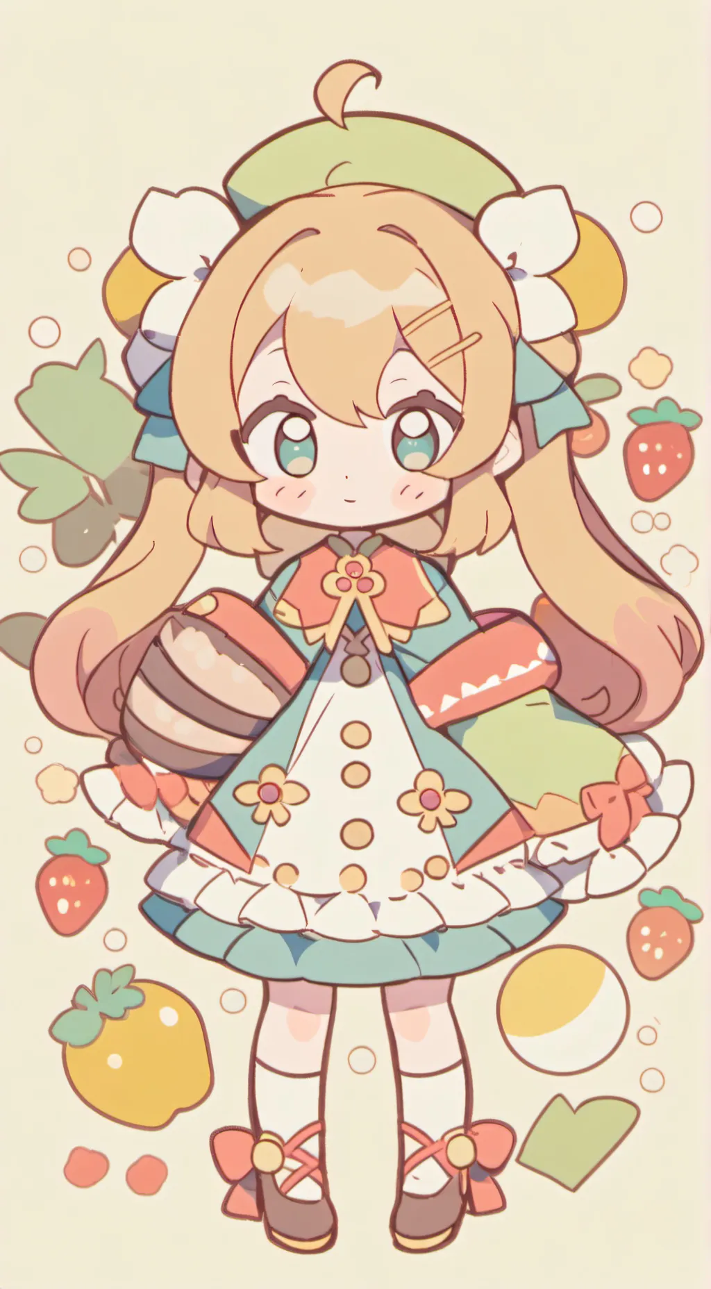 ai character: Glitter force doki background