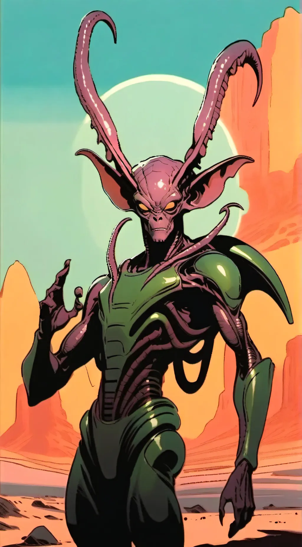 ai character: alien rob background