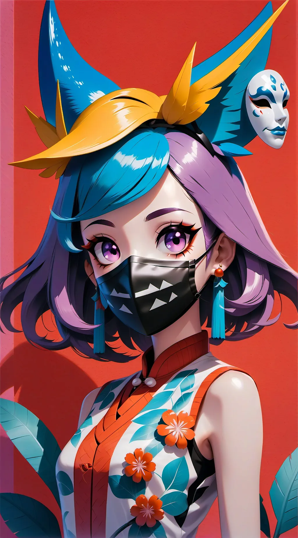 ai character: Demon slayer  background