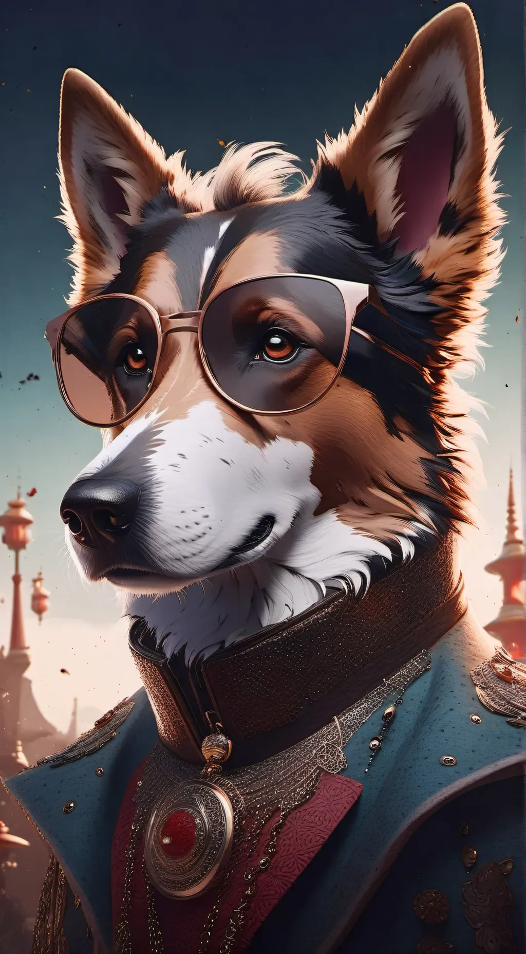 ai character: dog background