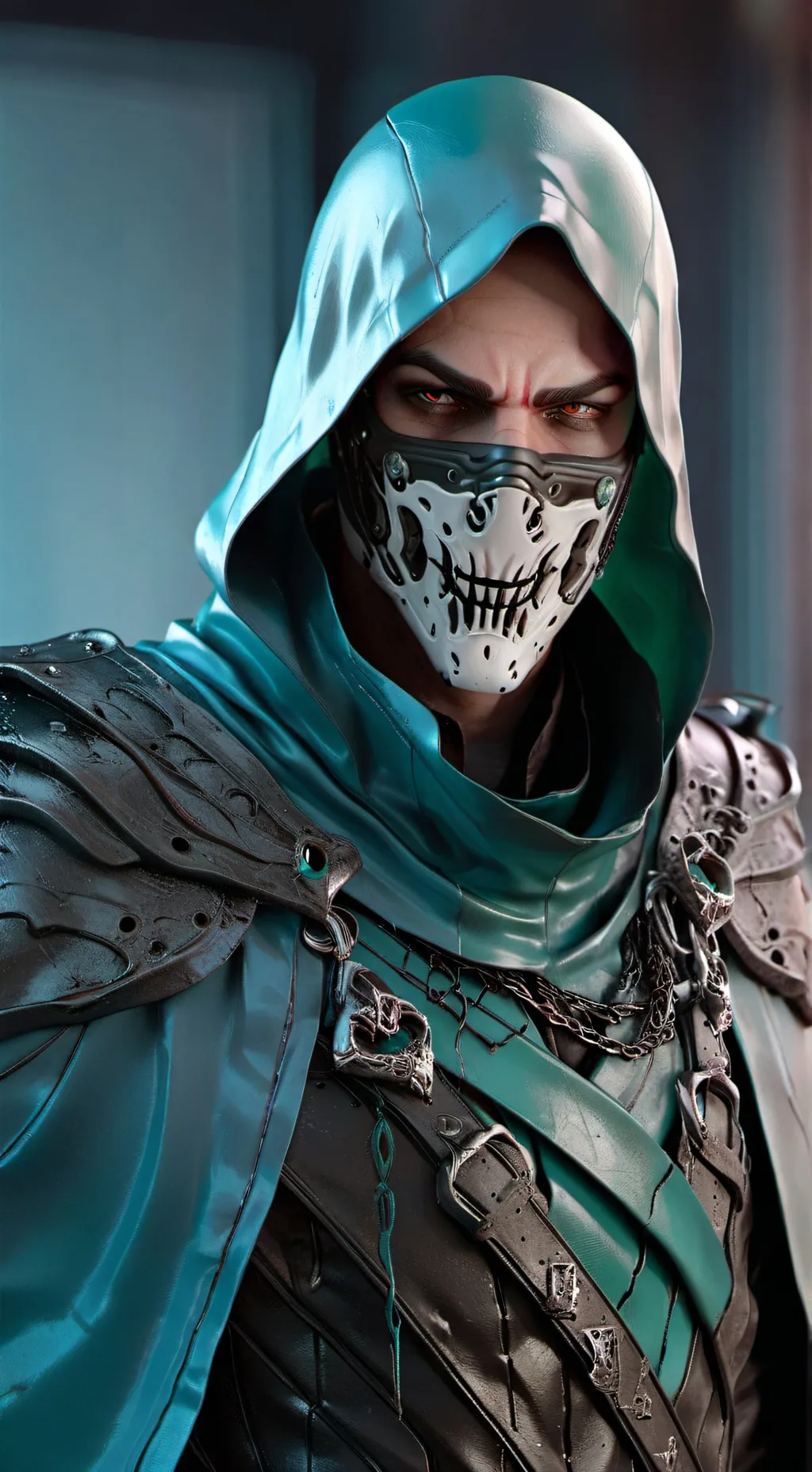 ai character: ghost face/scream background