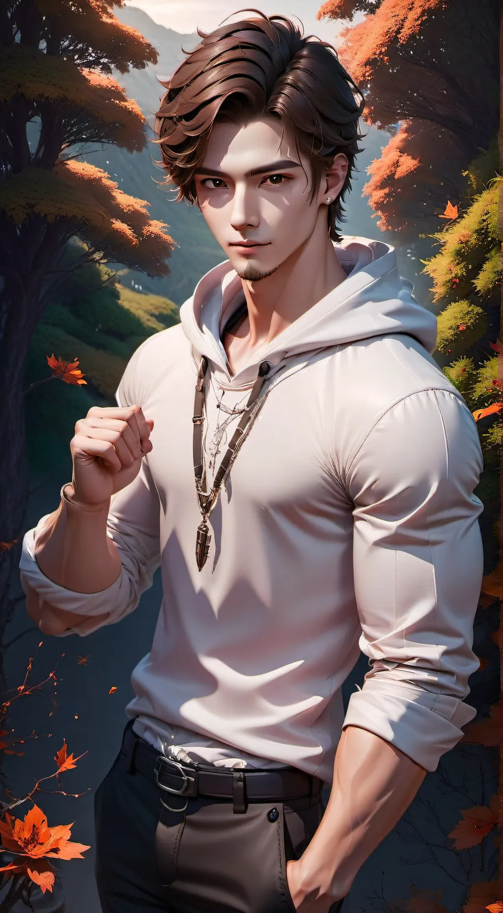 ai character: Aaron  background