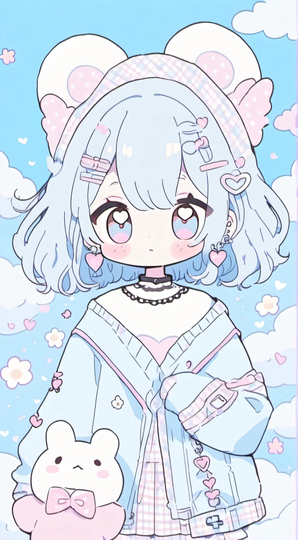 ai character: dw but they kids background