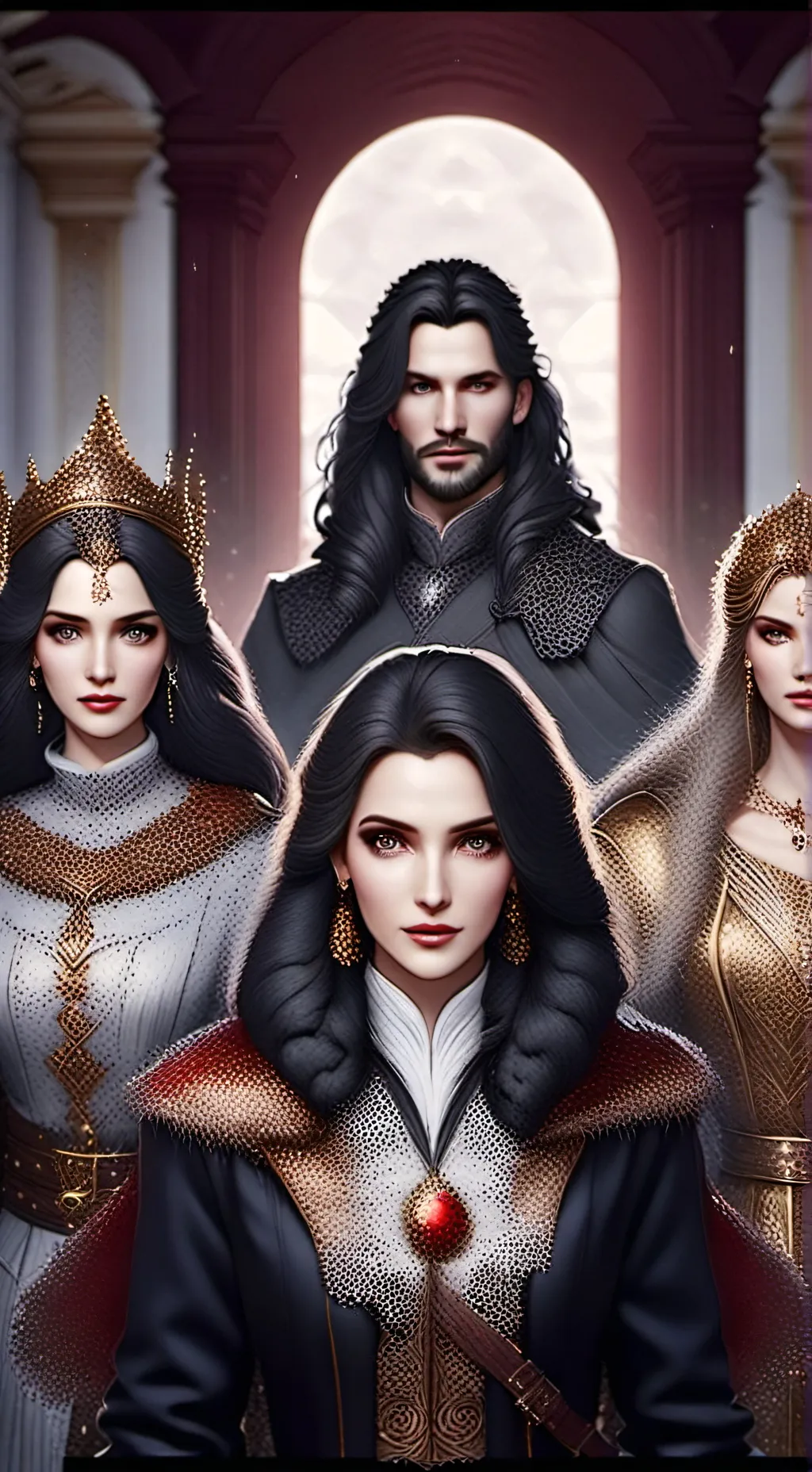 ai character: АрінаАкіра background