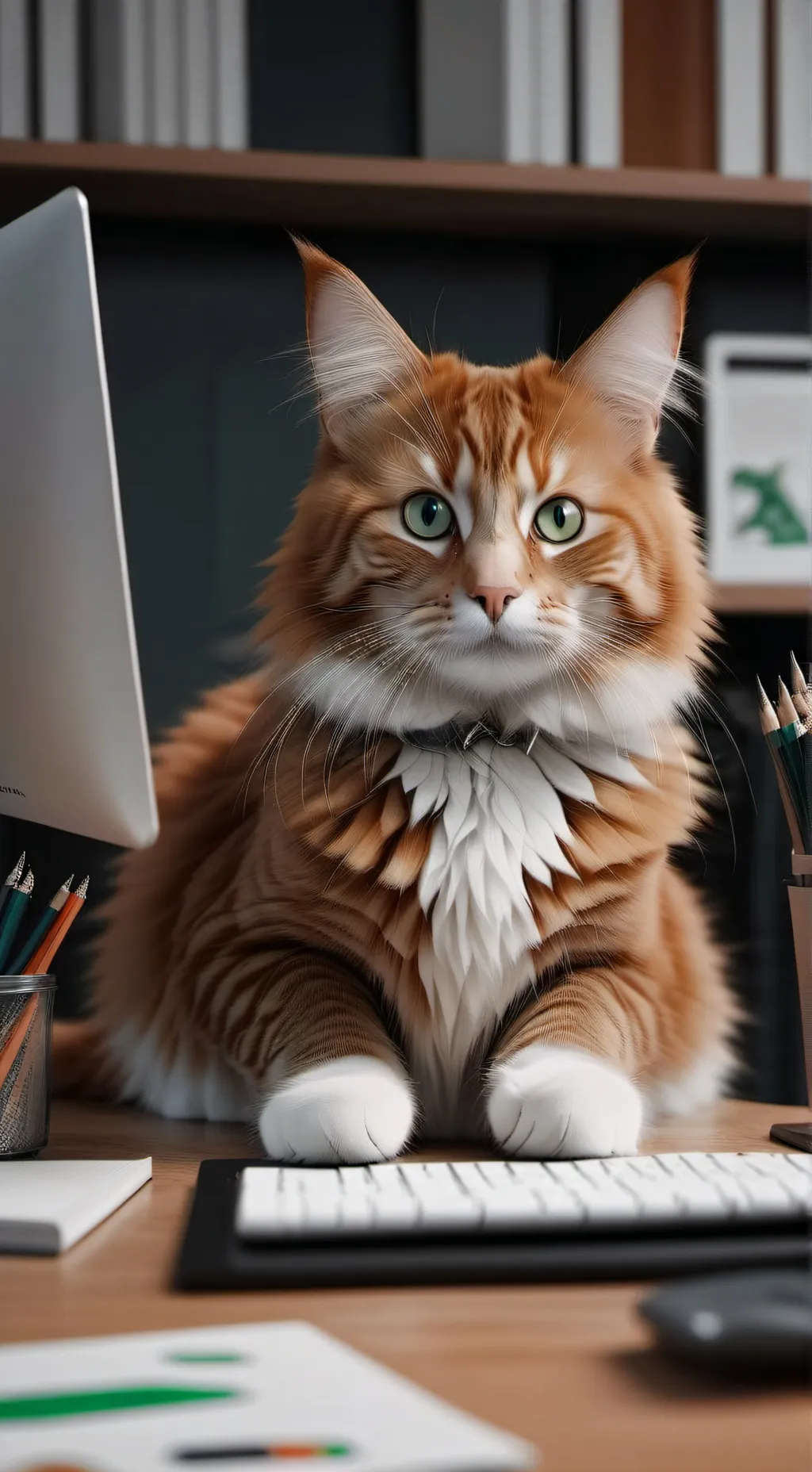 ai character: CAT background