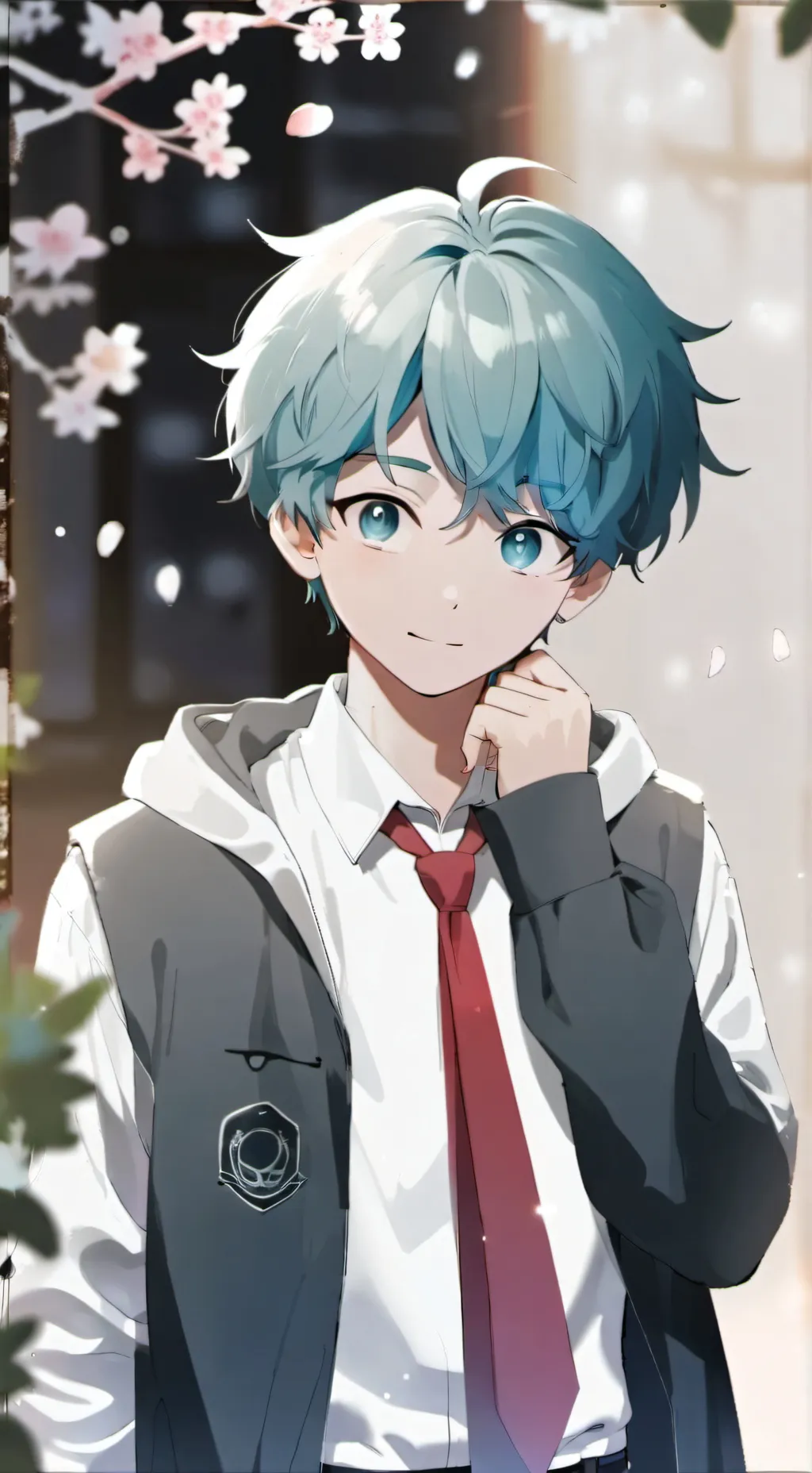 ai character: middle school deku background