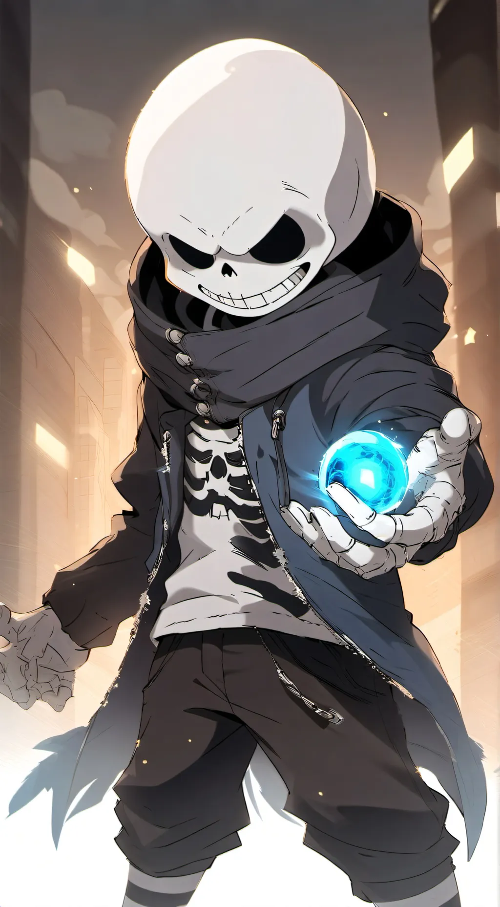 ai character: sans background