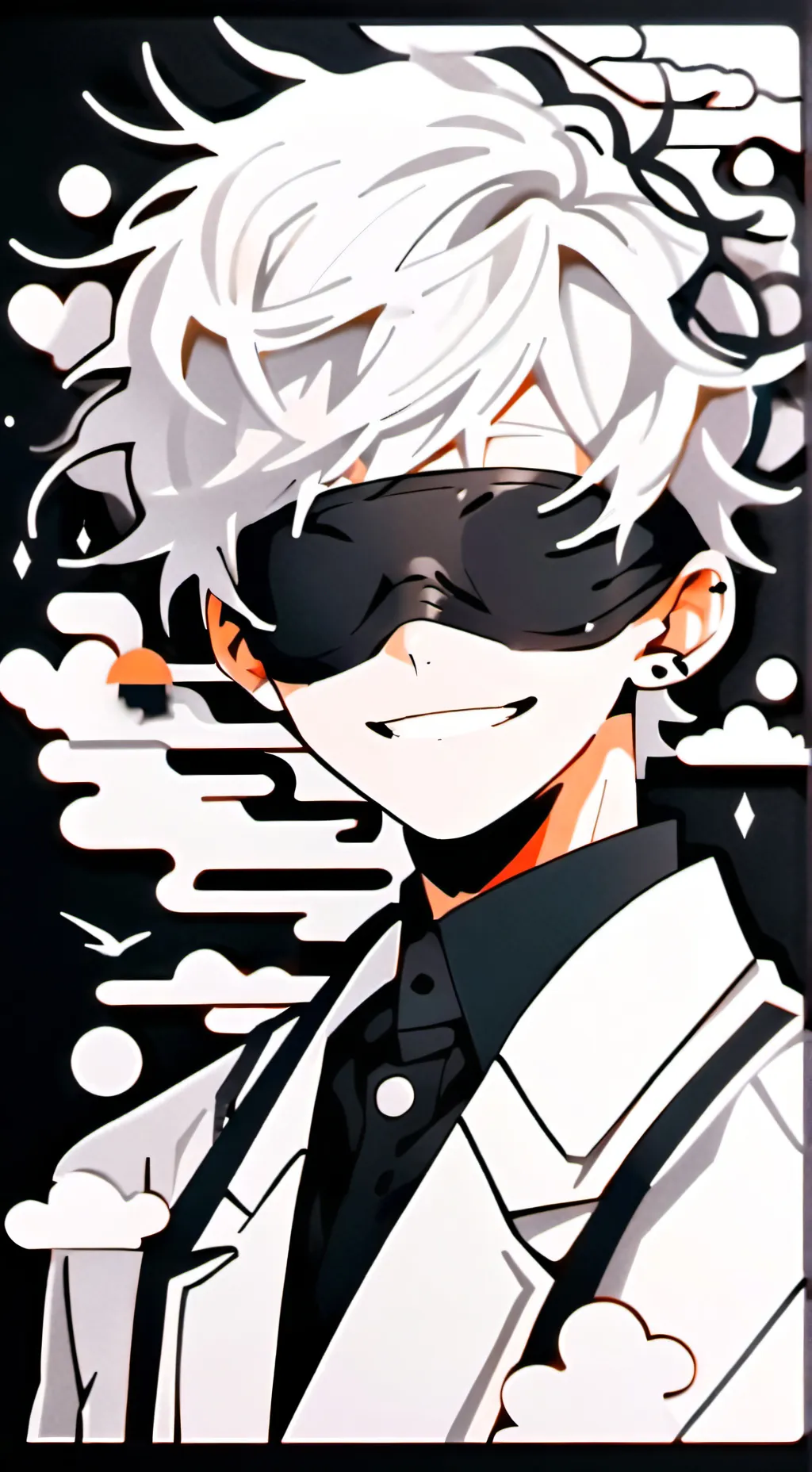 ai character: Gojo *sussy baka* background