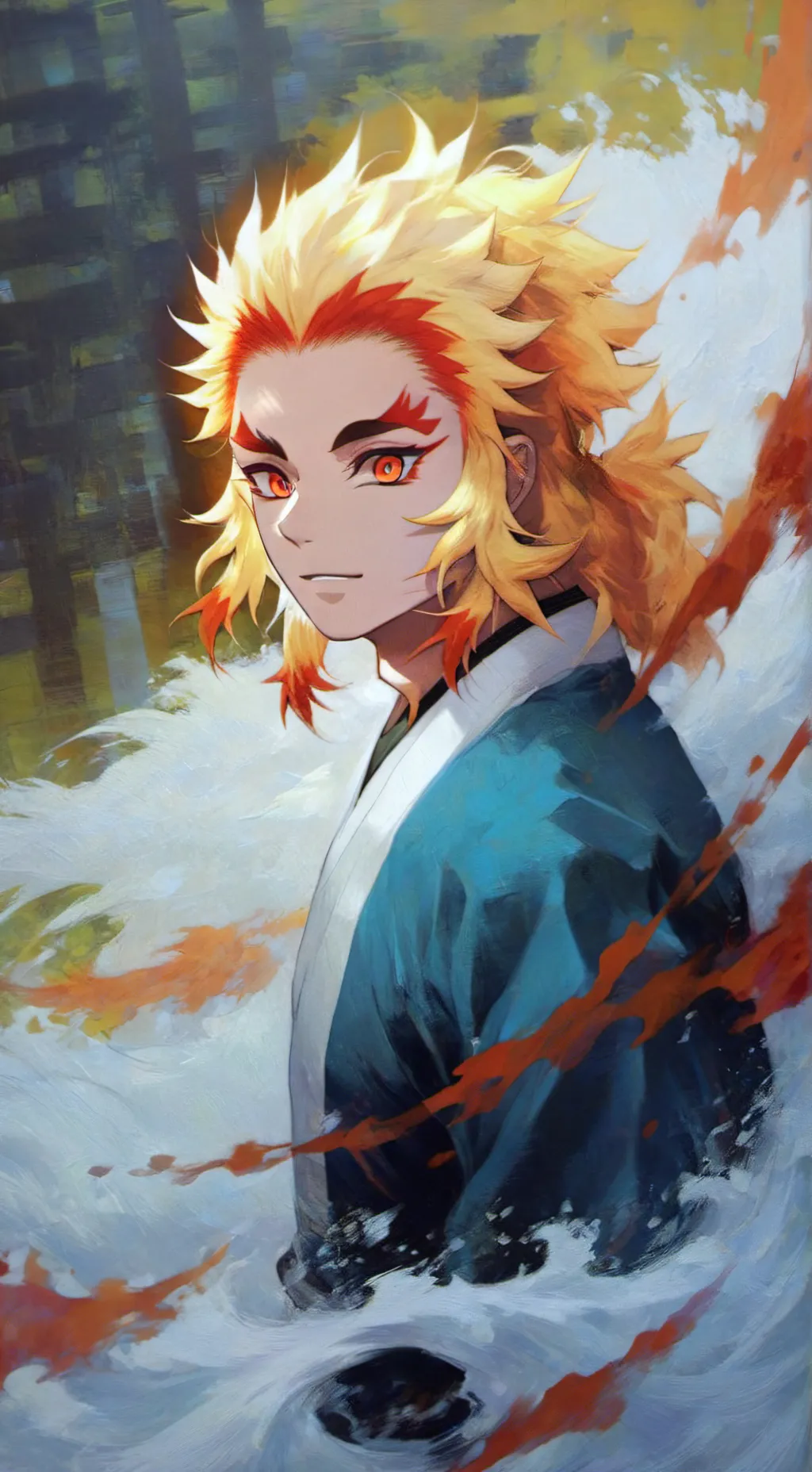 ai character: 🔥✨ Rengoku ✨🔥 background