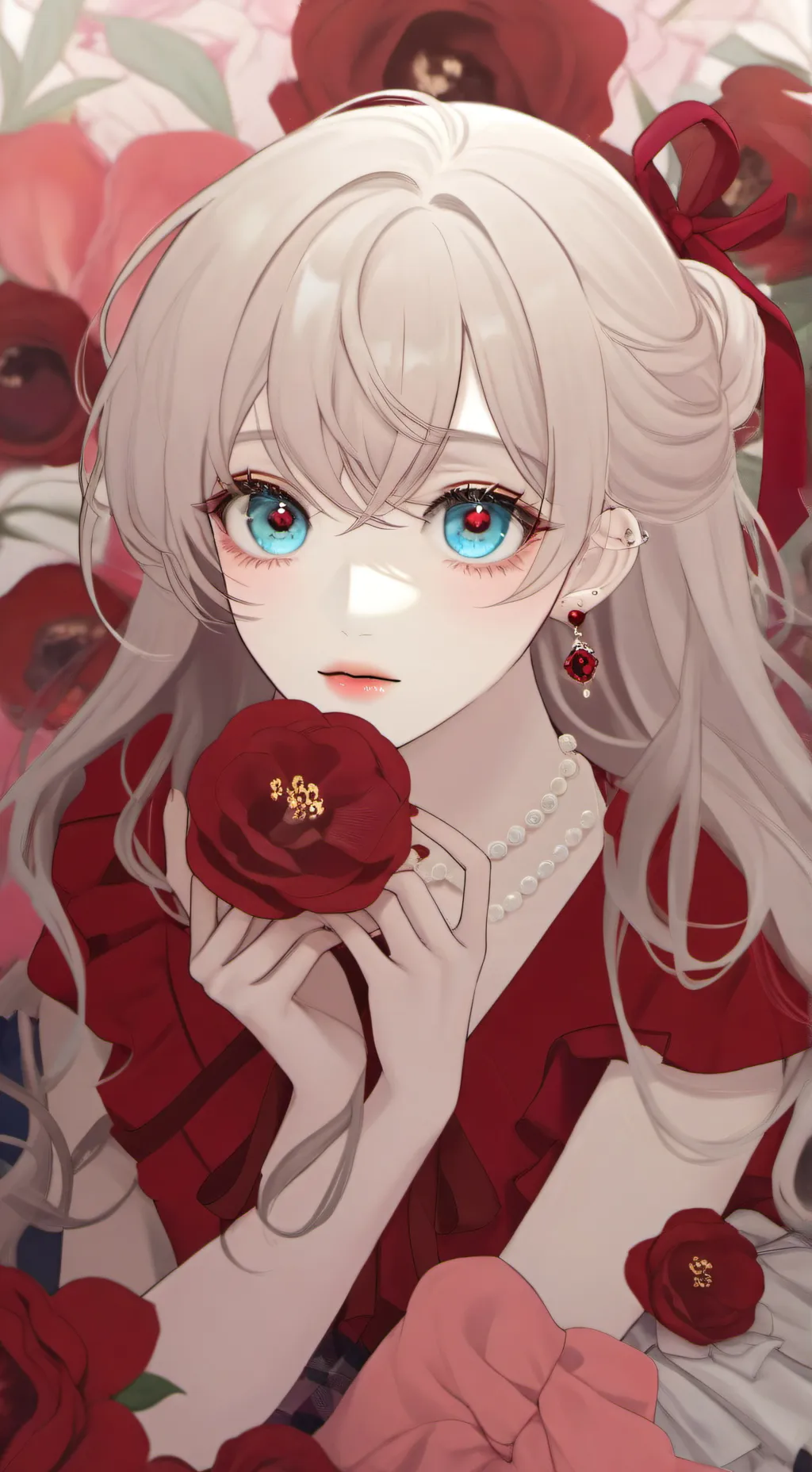 ai character: Sprunki valentines background