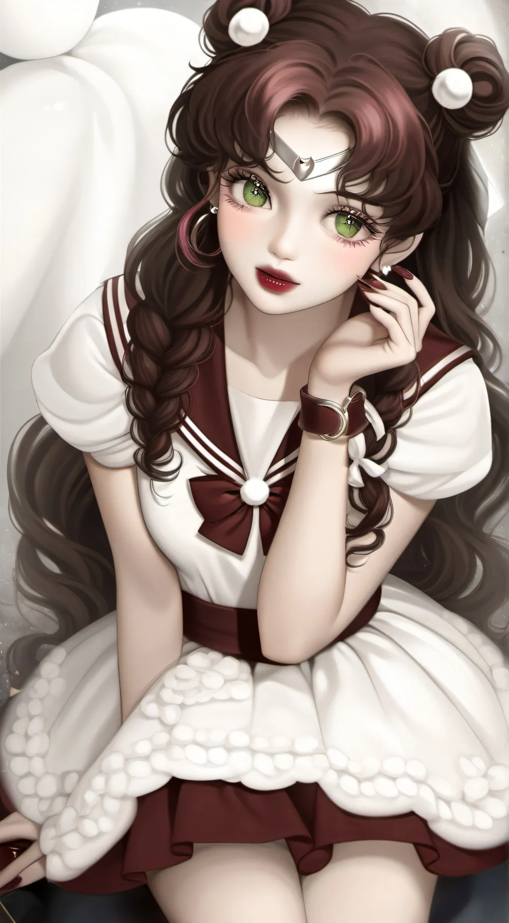 ai character: Hanako Hanasaki  background