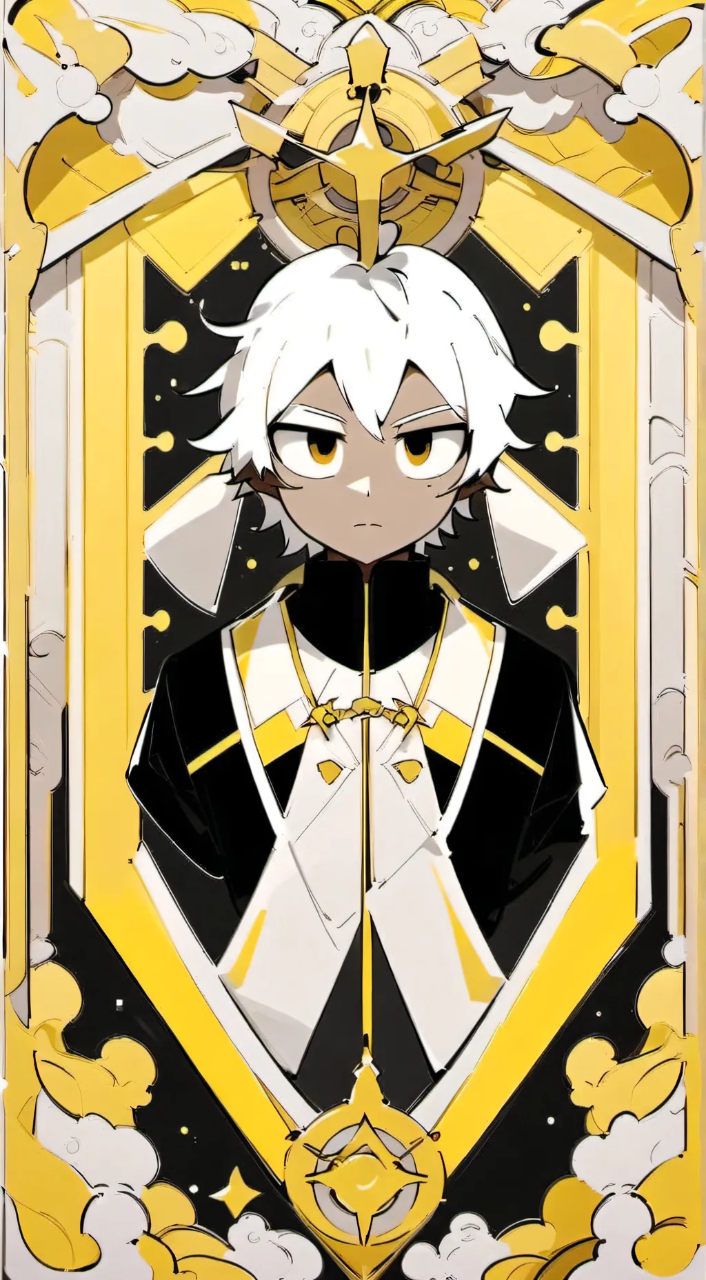 ai character: Black background