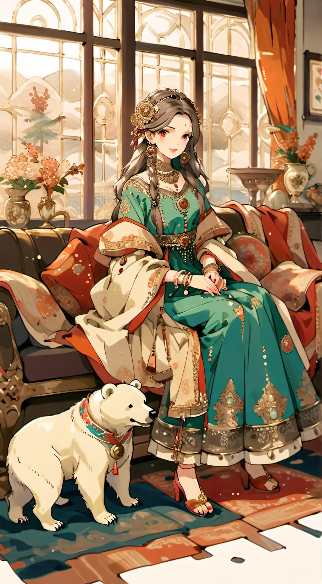 ai character: Ice bear background
