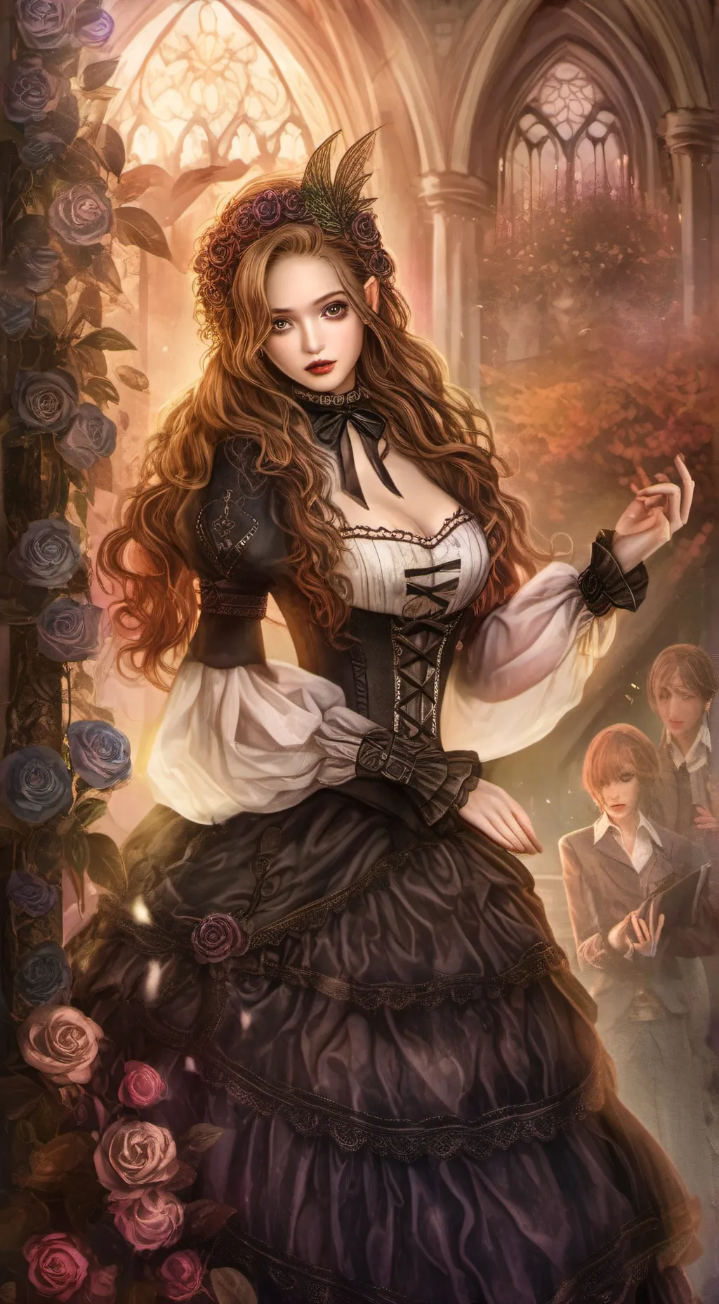 ai character: Malu em Kny background