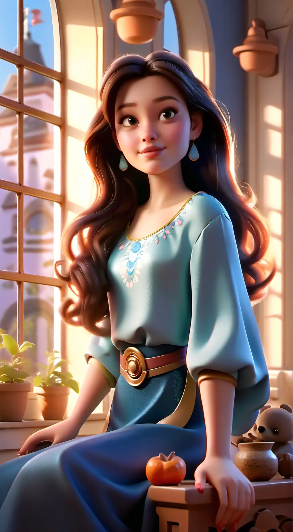 ai character: Leah background