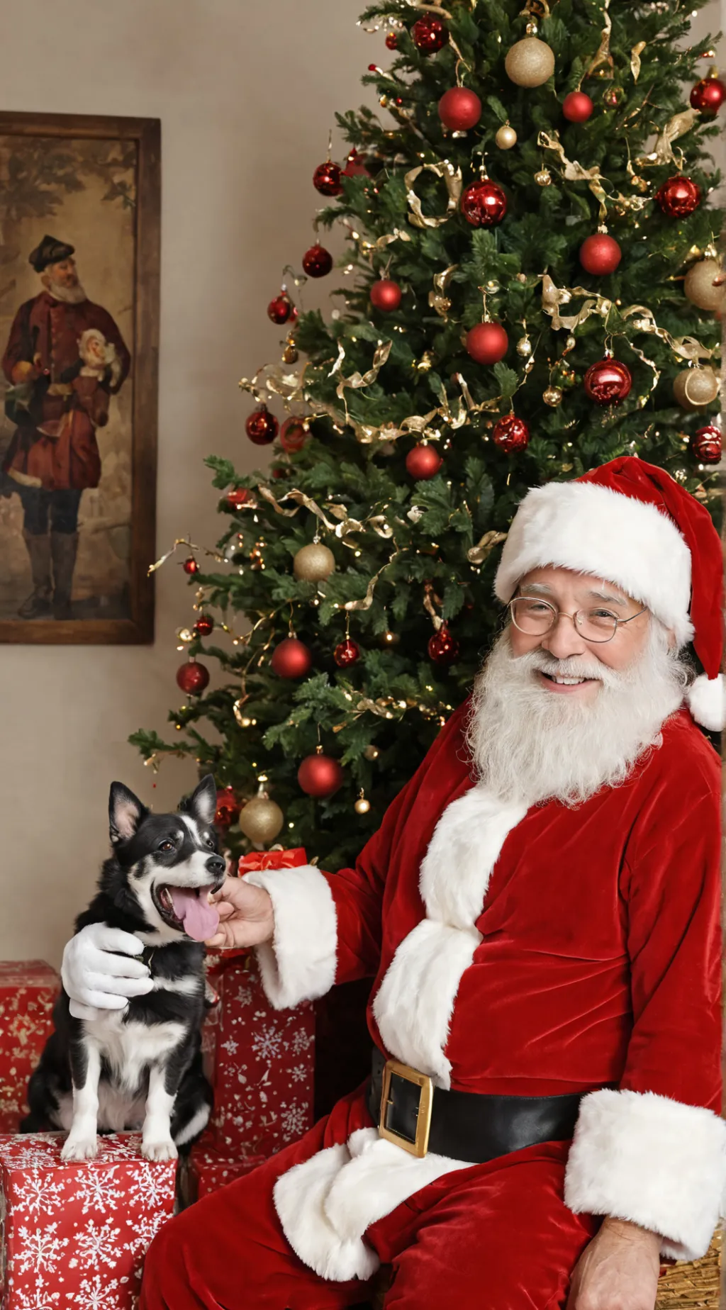 ai character: santa-claus  background