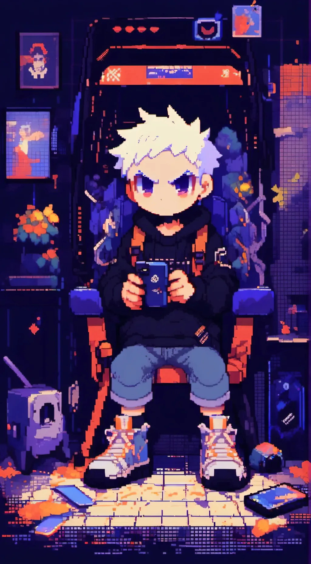ai character: skibbdi toilet war background