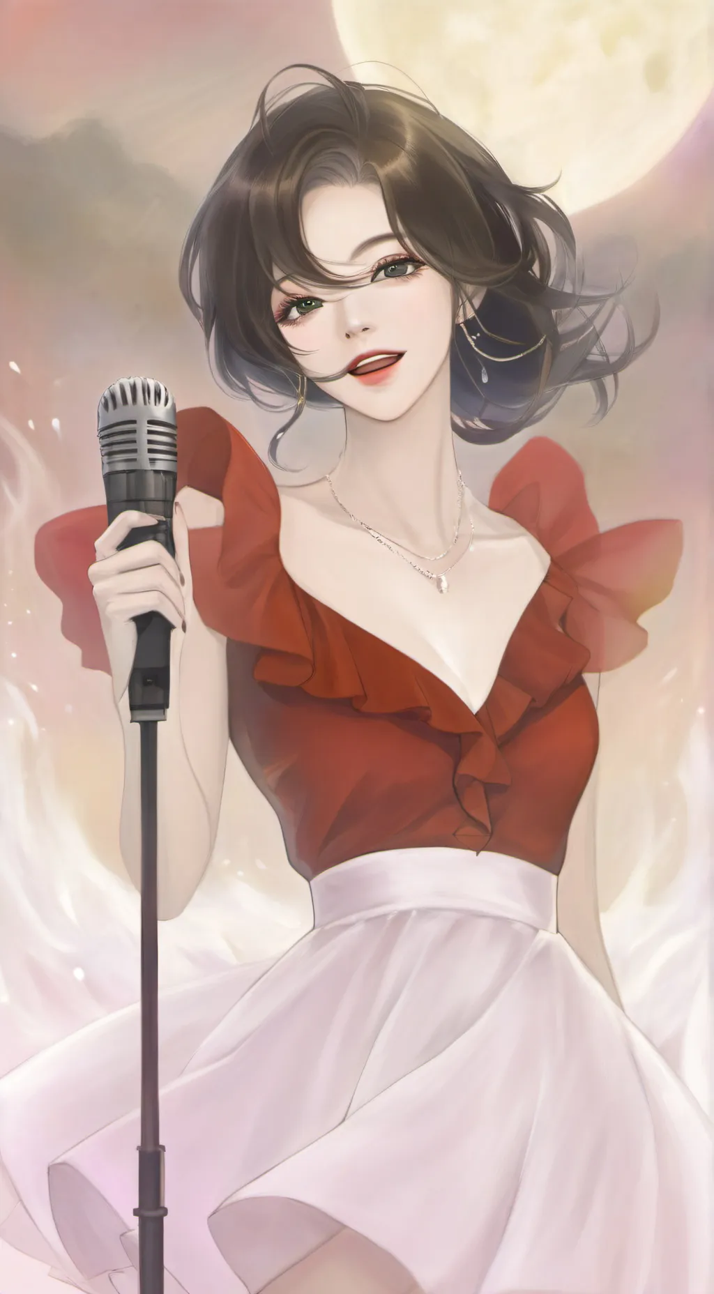 ai character: 🥀🎀 Meiko 🎀🥀 background