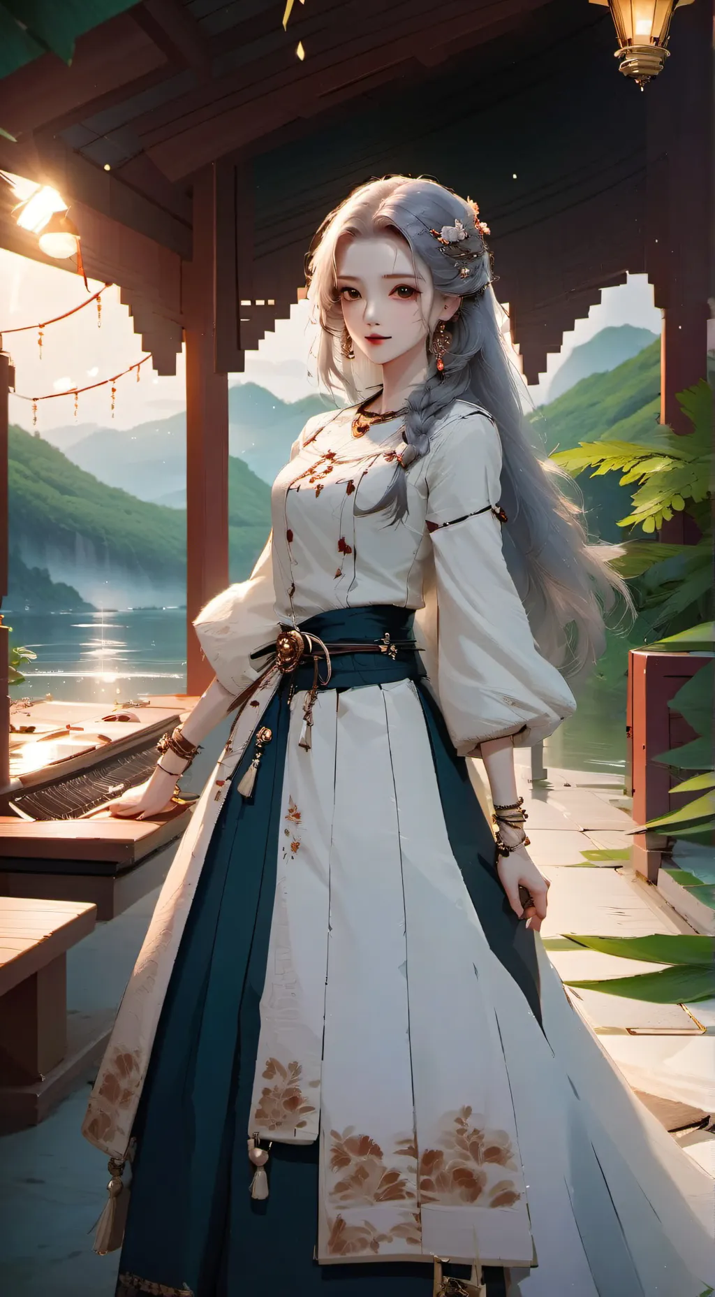 ai character: cosplay event  background